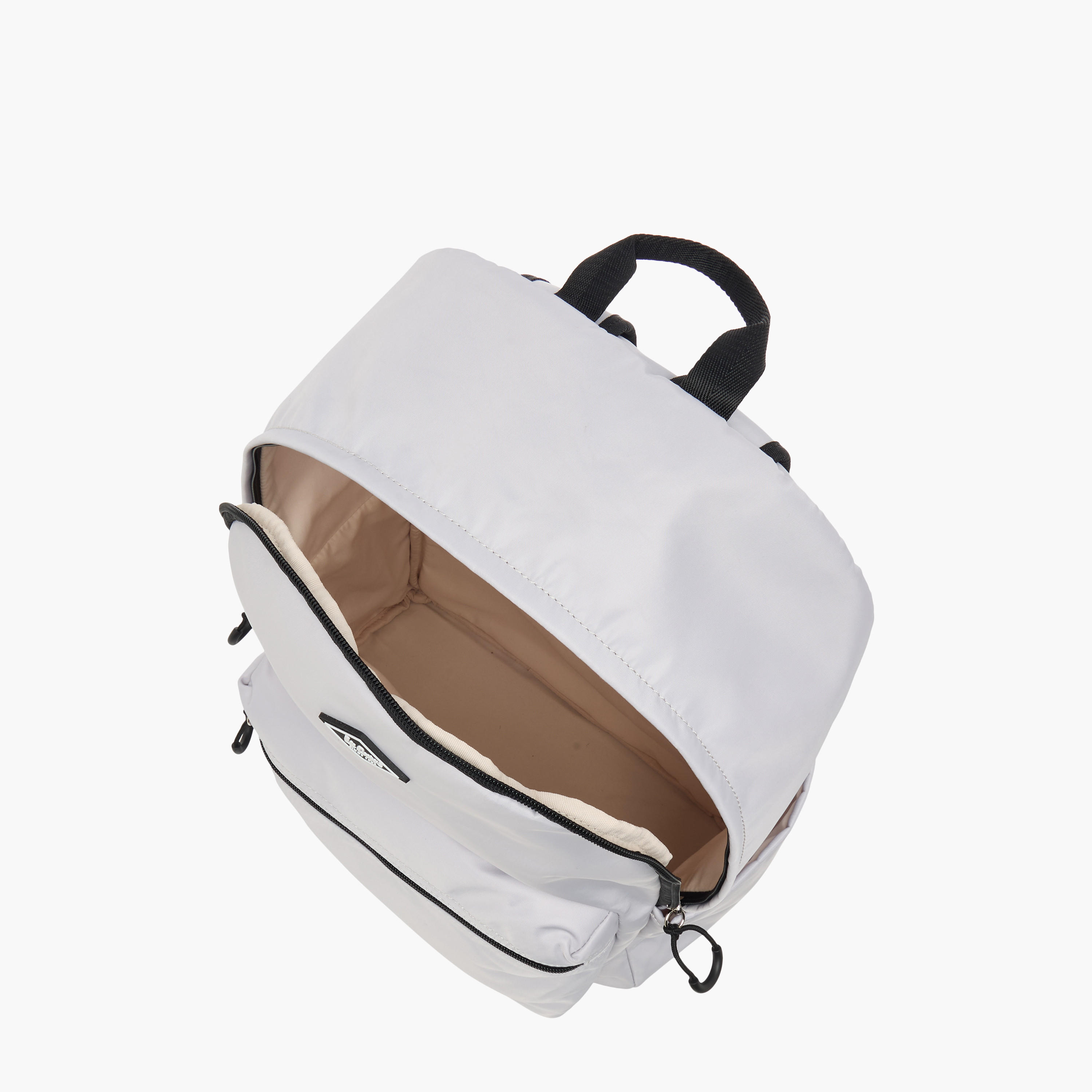 Lee Cooper Solid School Backpack with Adjustable Straps and Zip Closure - 32x16x43 cm-women-bagsandwallets-backpacks-image-5