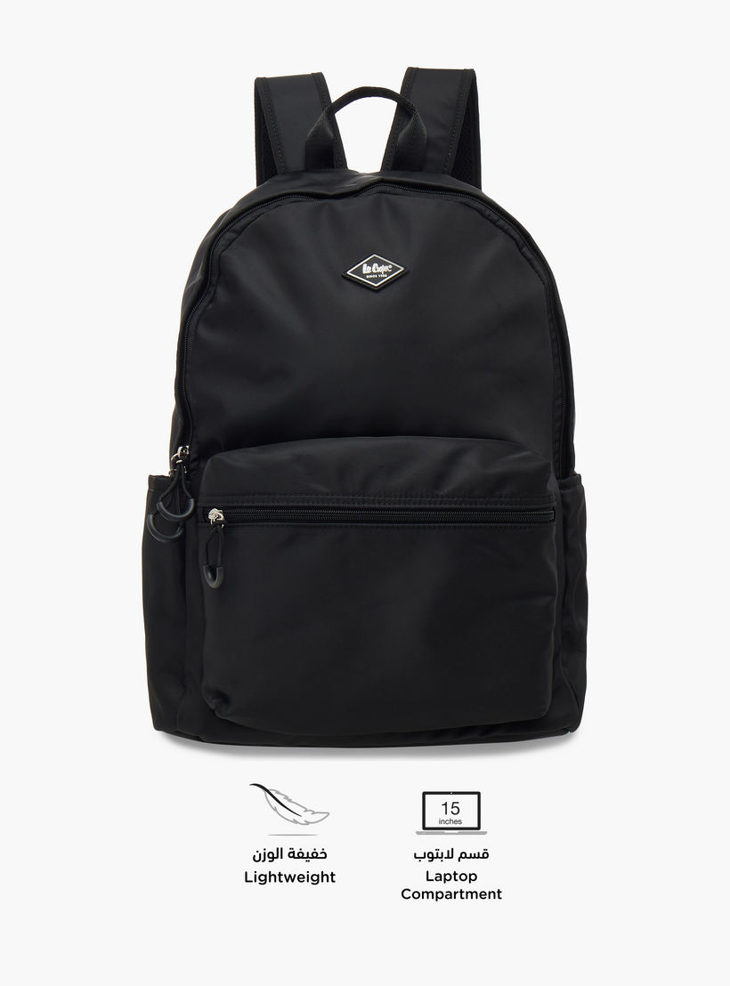 شنطة ظهر مدرسية سادة بأحزمة قابلة للتعديل وسحاب إغلاق من لي كوبر - 32x16x43 سم-school-bagsandbackpacks-backpacks-image-4