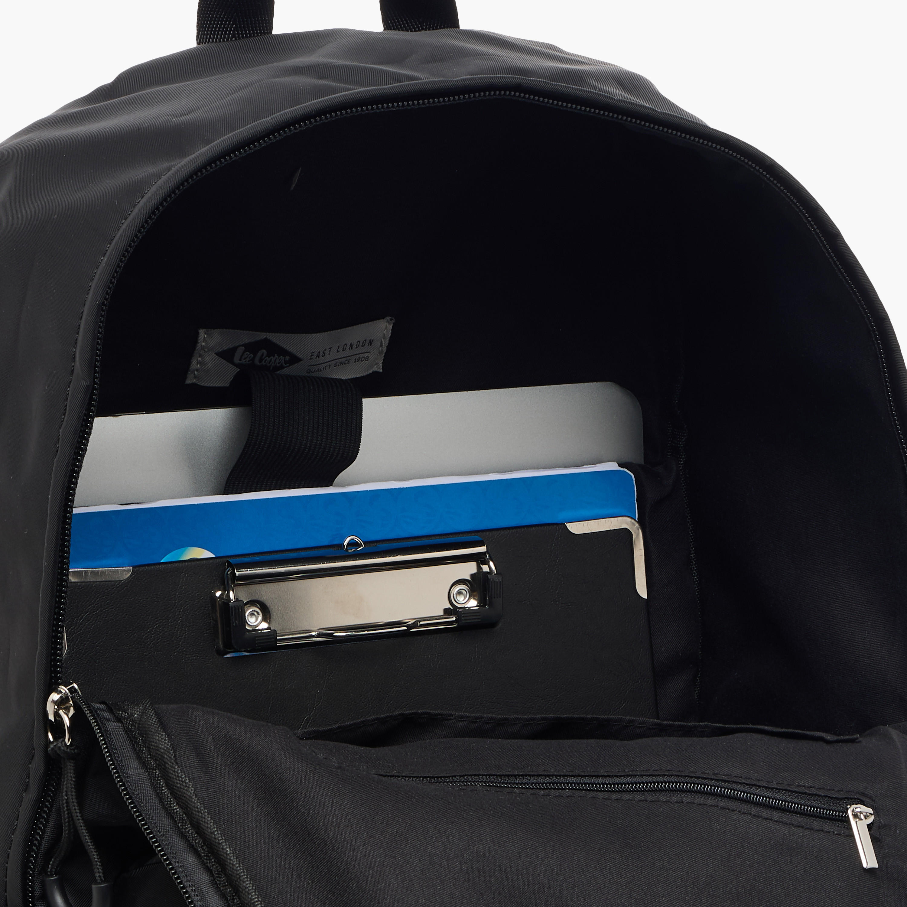 شنطة ظهر مدرسية سادة بأحزمة قابلة للتعديل وسحاب إغلاق من لي كوبر - 32x16x43 سم-school-bagsandbackpacks-backpacks-image-9