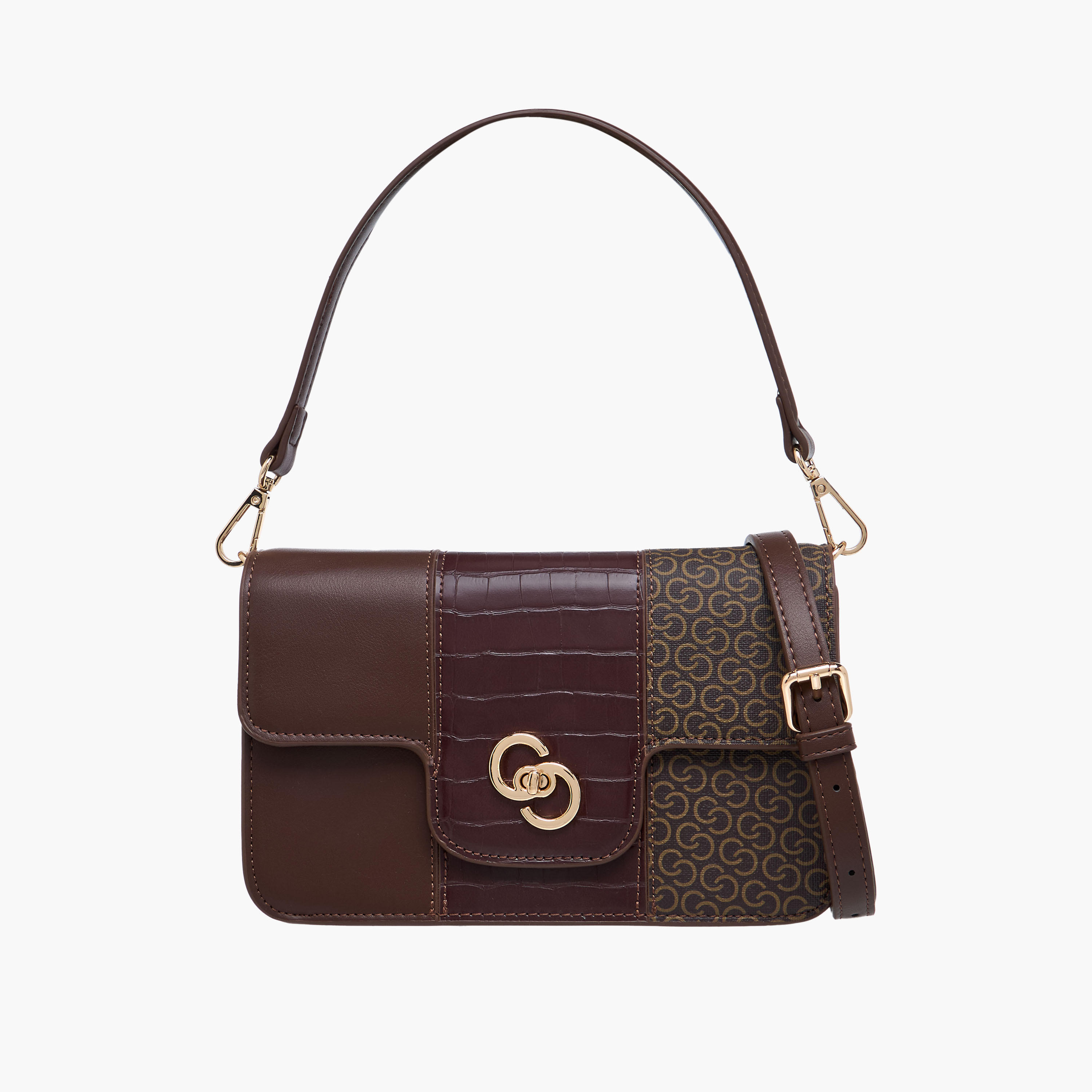 Celeste Monogram Print Crossbody Bag with Twist Lock Closure-women-bagsandwallets-handbags-image-1