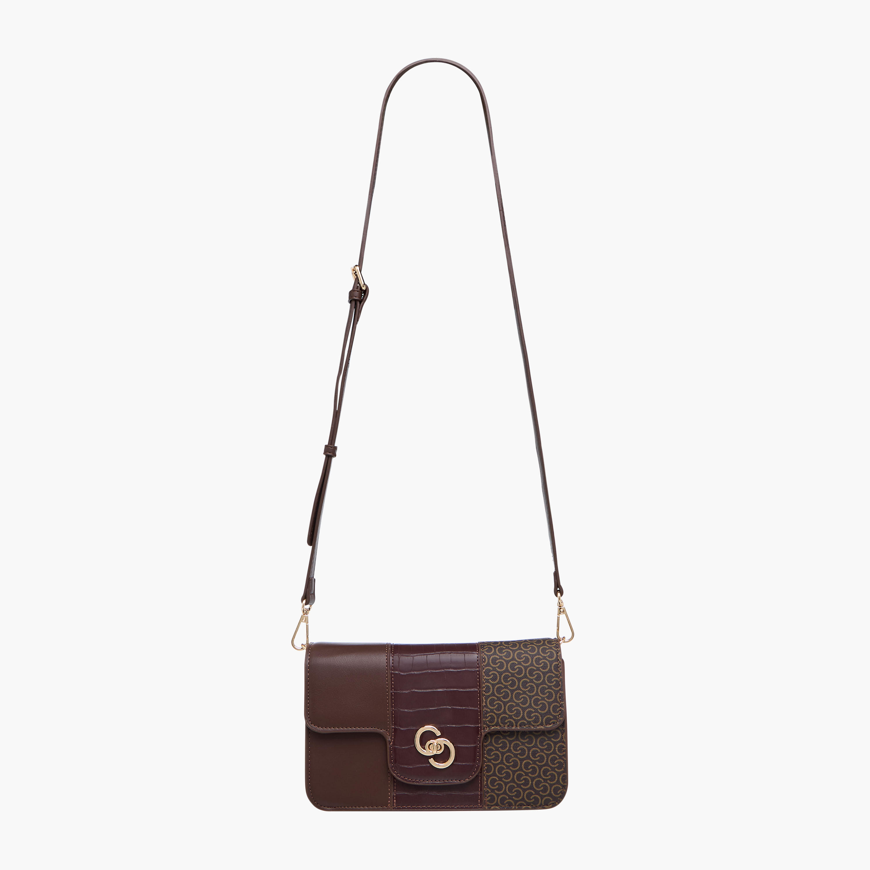Celeste Monogram Print Crossbody Bag with Twist Lock Closure-women-bagsandwallets-handbags-image-3