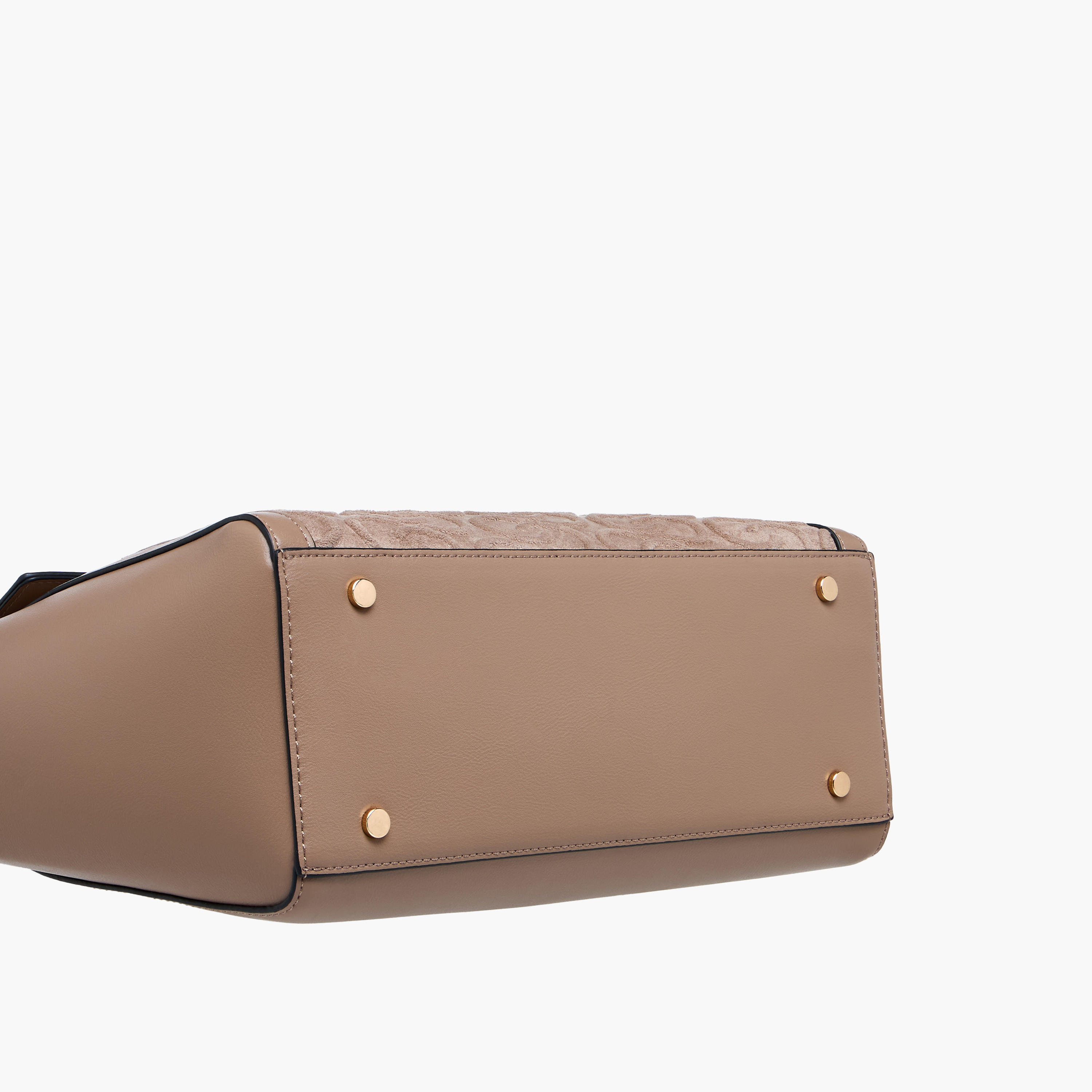 شنطة توتي بمقبض مزدوج وسحاب إغلاق ونقوش مونوجرام من سيليست-women-bagsandwallets-handbags-image-7
