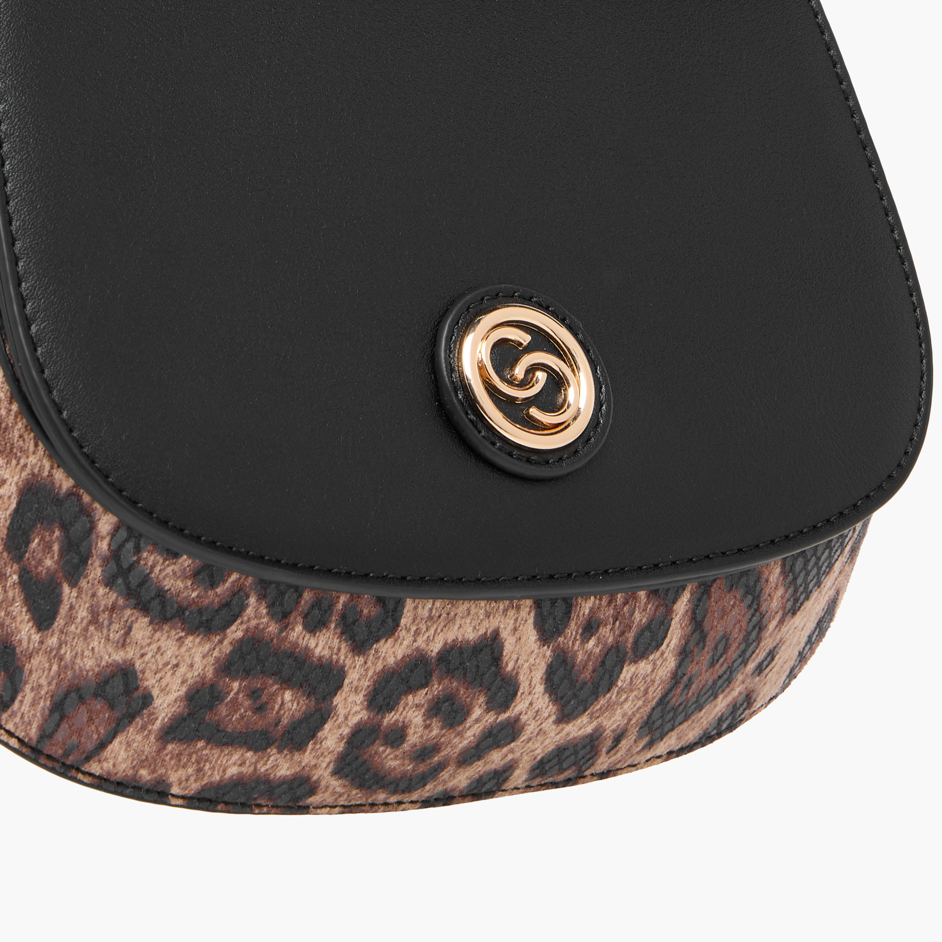 Celeste Animal Print Crossbody Bag with Detachable Chain Strap and Button Closure-women-bagsandwallets-handbags-image-5