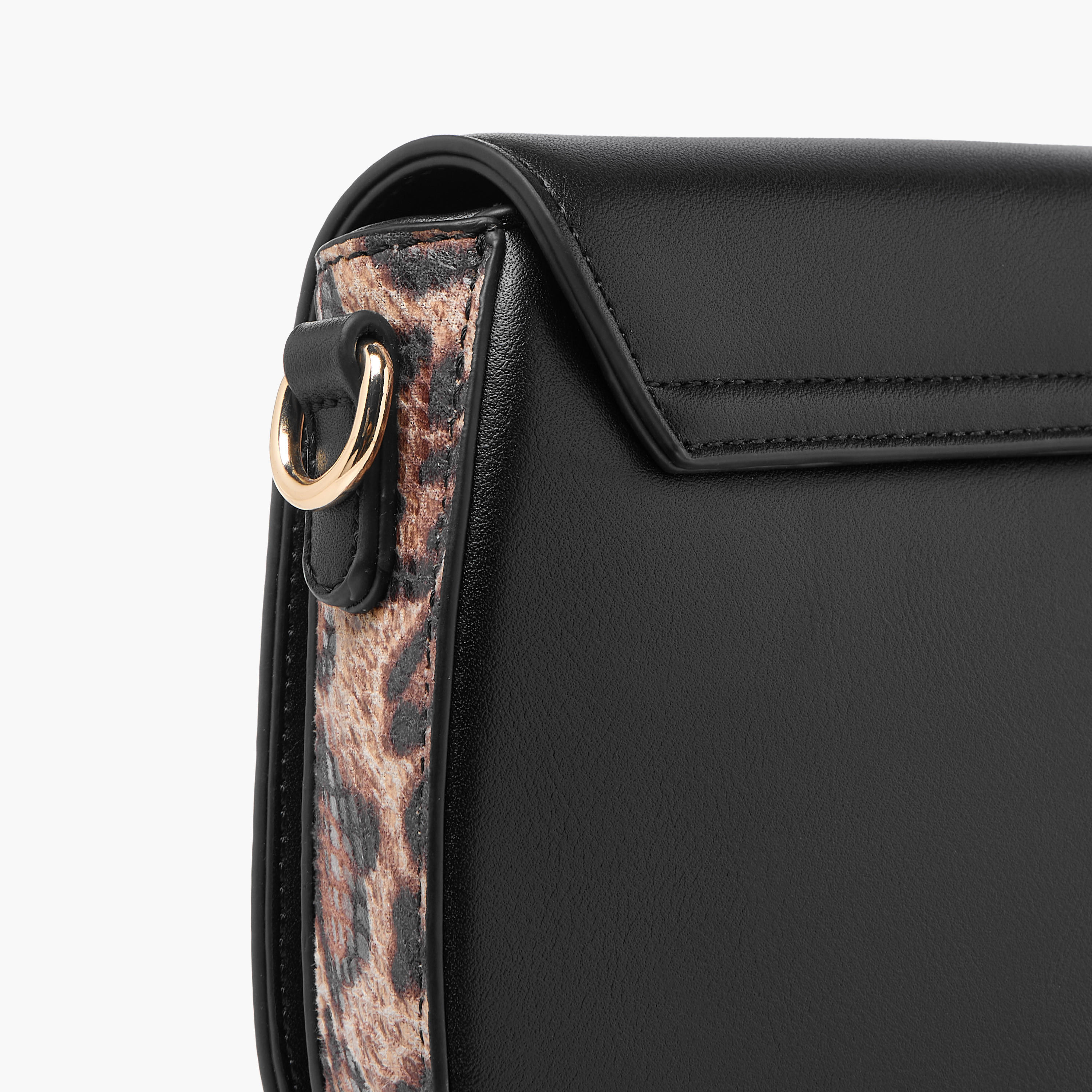 Celeste Animal Print Crossbody Bag with Detachable Chain Strap and Button Closure-women-bagsandwallets-handbags-image-6