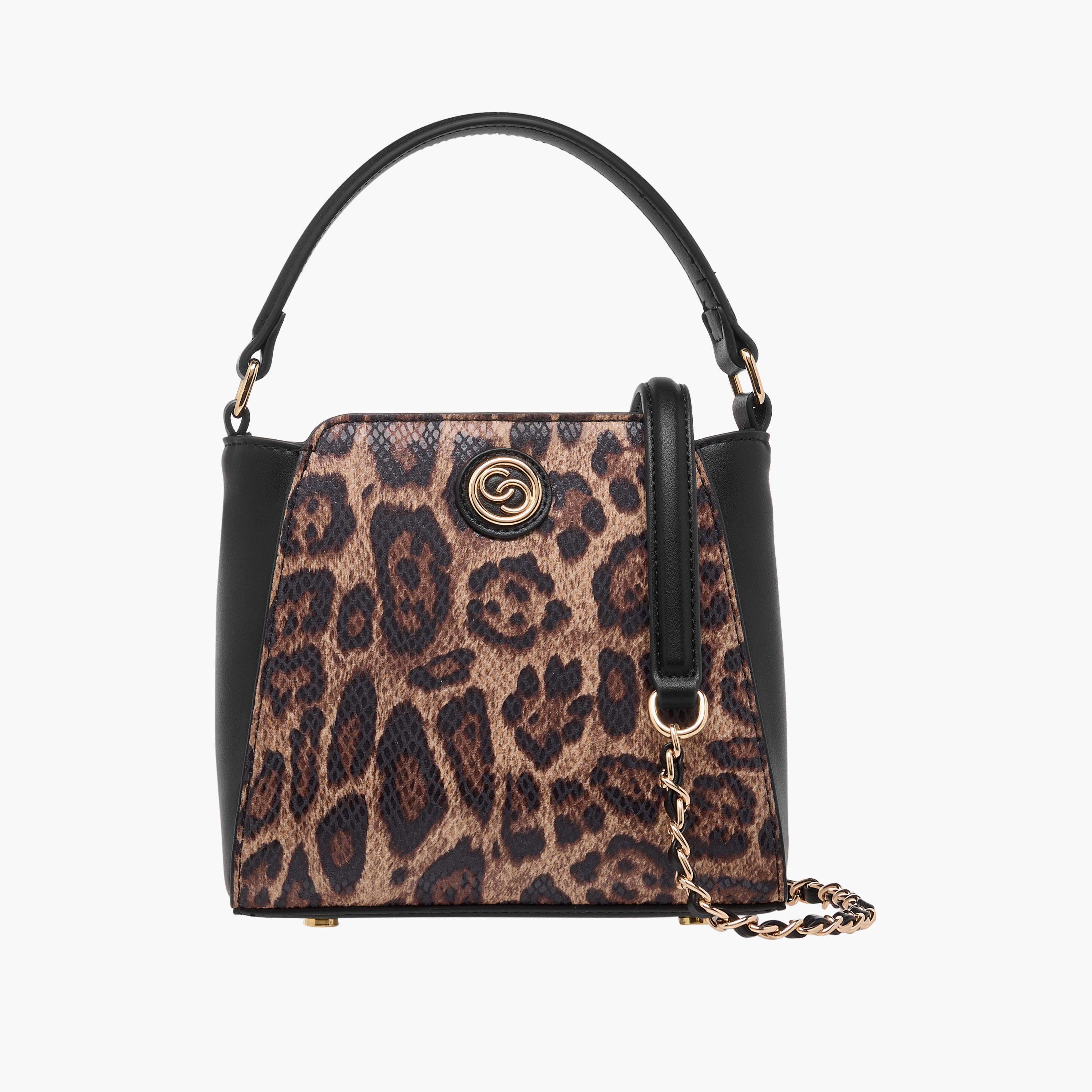 شنطة كتف بطبعات حيوانات بحزام قابل للفصل وسحاب إغلاق من سيليست-women-bagsandwallets-handbags-image-1