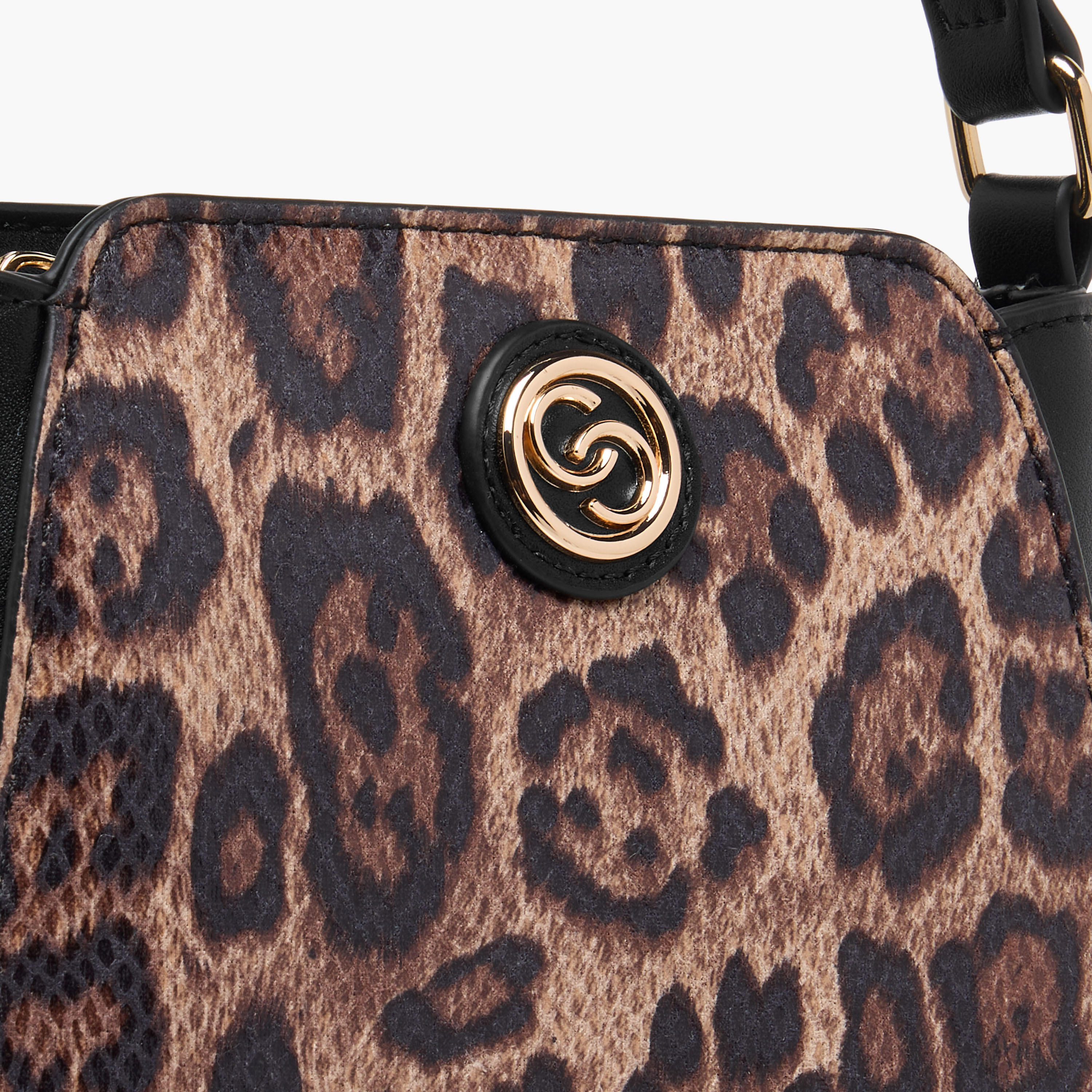 شنطة كتف بطبعات حيوانات بحزام قابل للفصل وسحاب إغلاق من سيليست-women-bagsandwallets-handbags-image-5