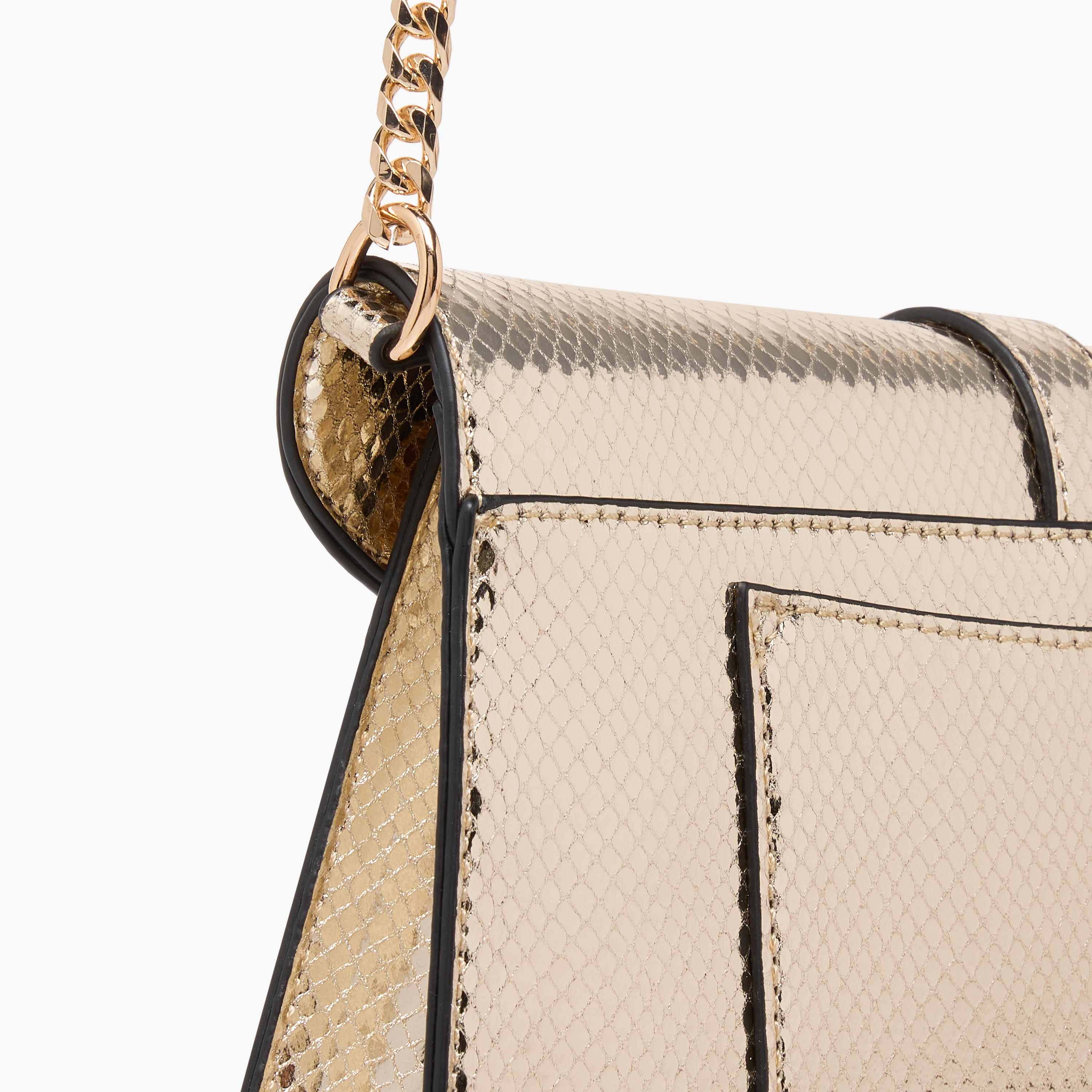 Celeste Textured Crossbody Bag with Chain Strap and Flap Closure-women-bagsandwallets-handbags-image-6