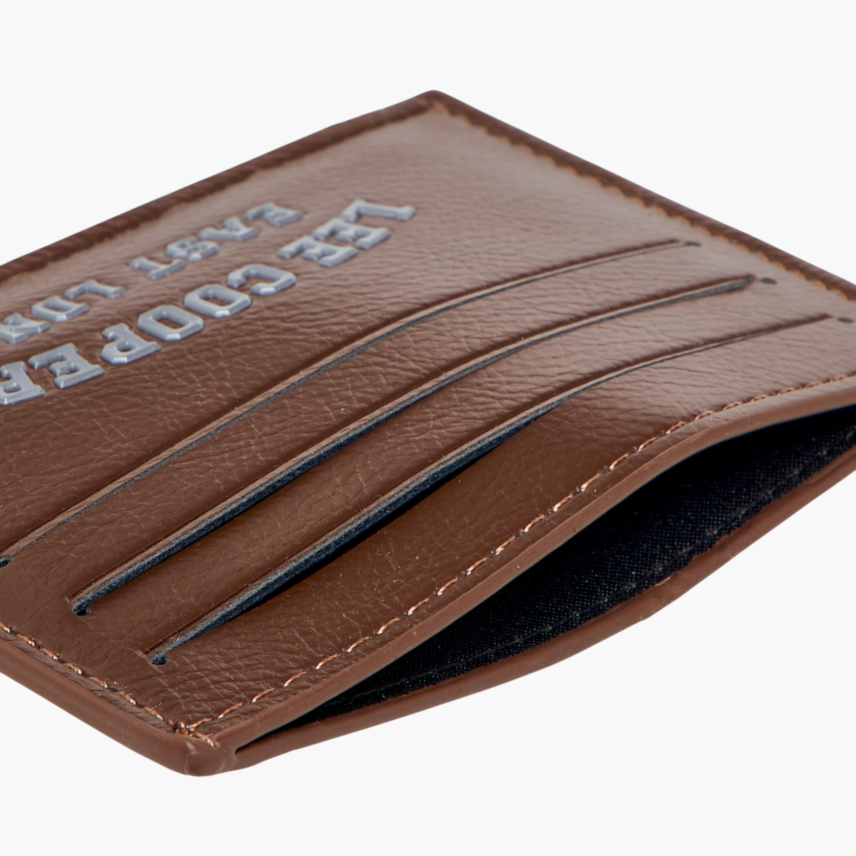 Lee Cooper Printed Card Holder with Open Top-men-beltsandwallets-wallets-image-4