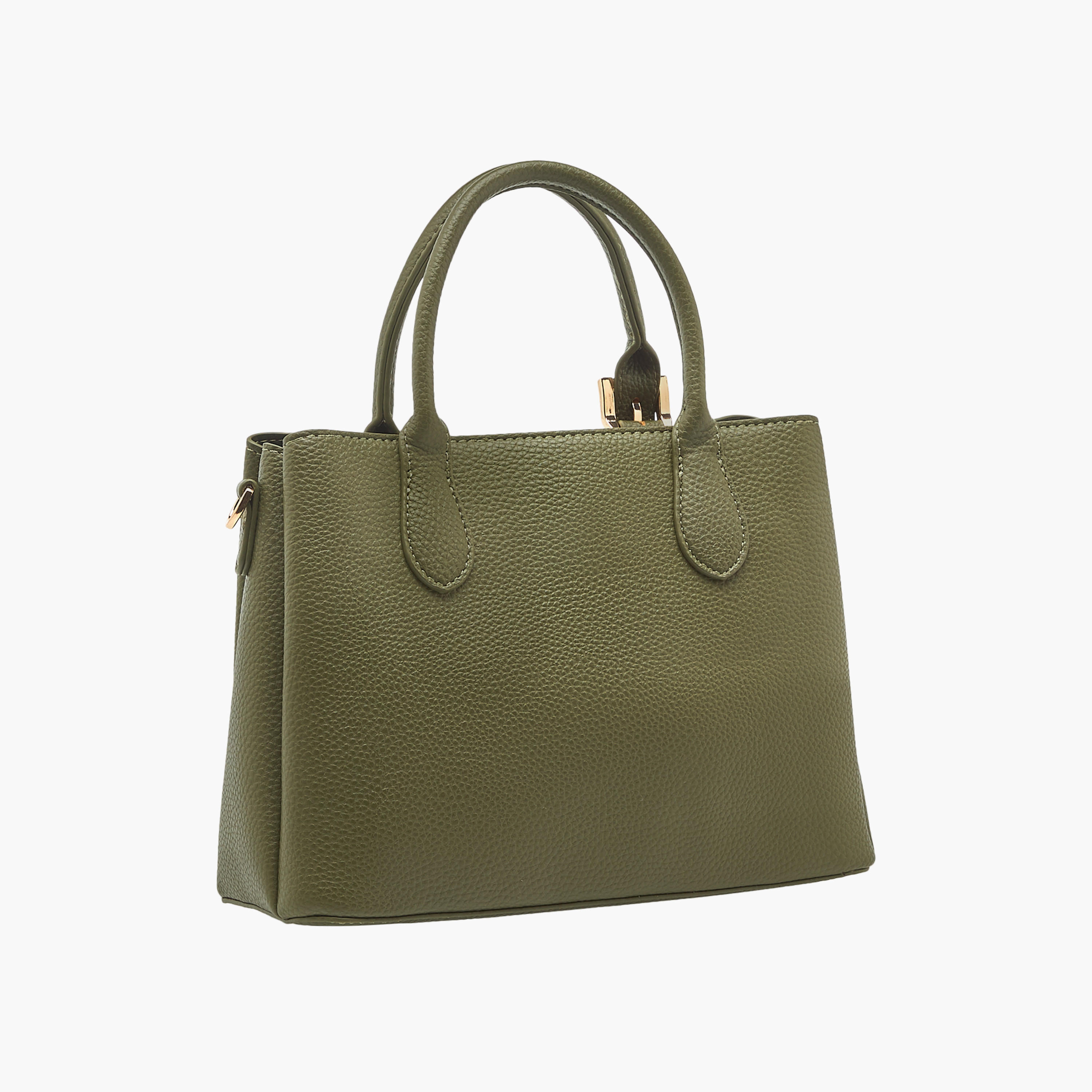 Le Confort Textured Tote Bag with Detachable Strap and Zip Closure-women-bagsandwallets-handbags-image-4