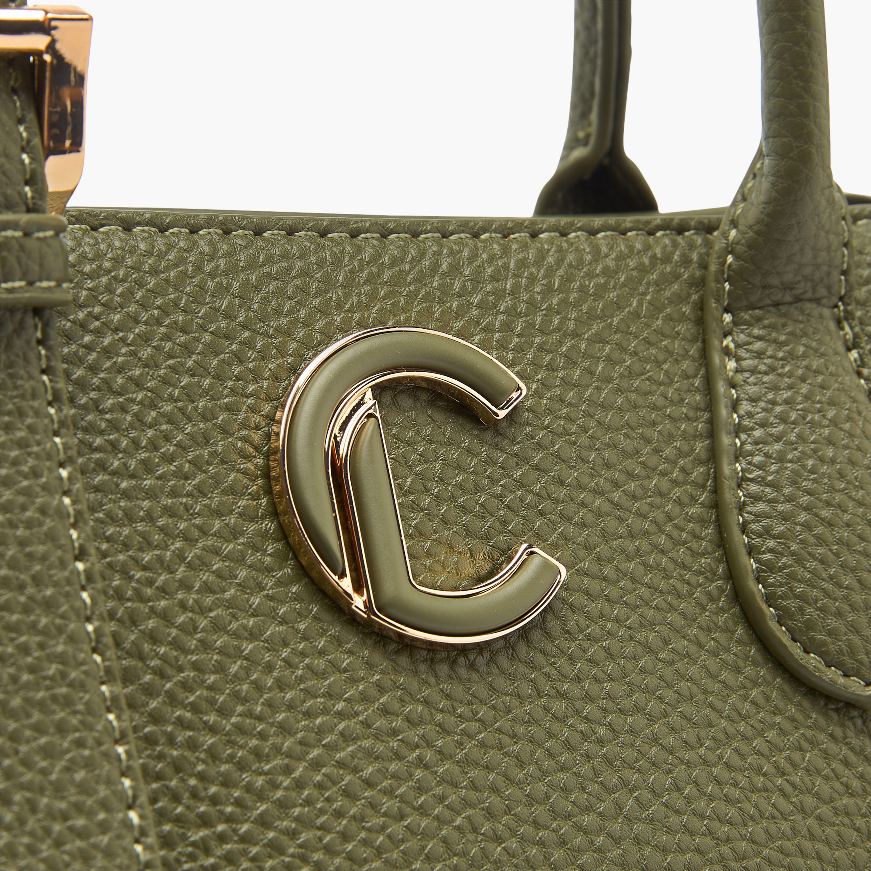 Le Confort Textured Tote Bag with Detachable Strap and Zip Closure-women-bagsandwallets-handbags-image-6
