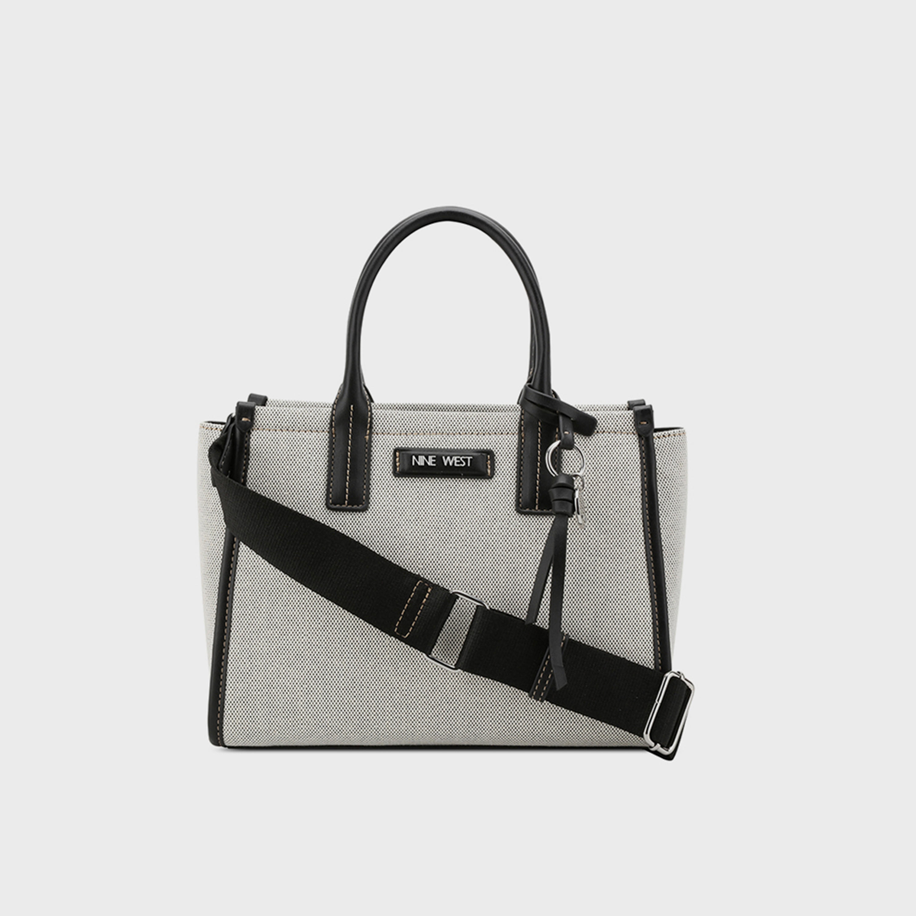 حقيبة ساتشيل بمقبض مزدوج من ناين ويست-women-bagsandwallets-handbags-image-1