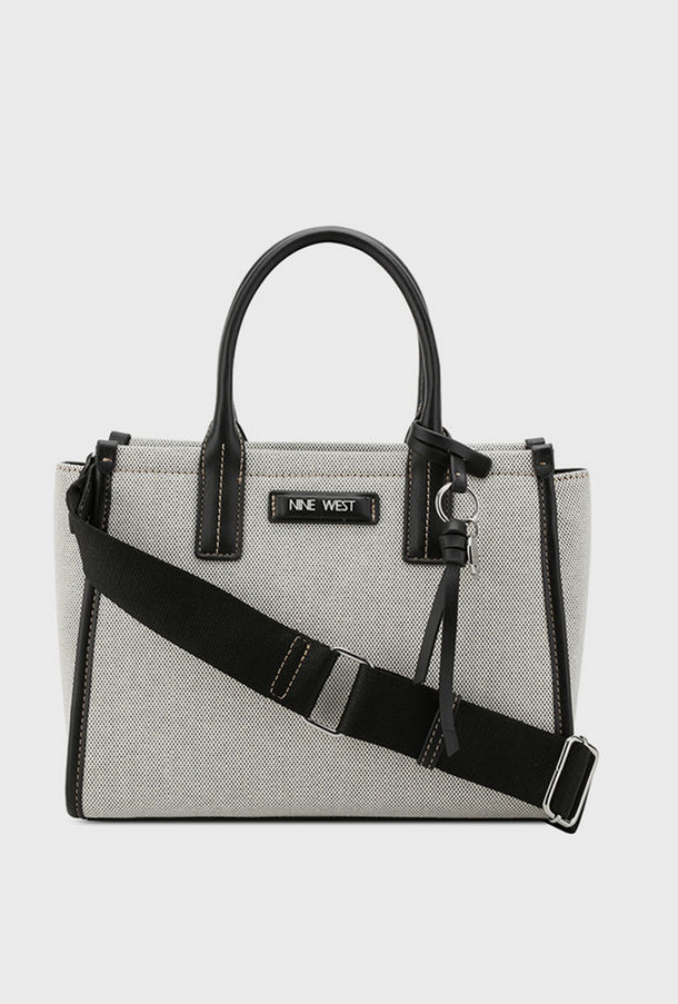 حقيبة ساتشيل بمقبض مزدوج من ناين ويست-women-bagsandwallets-handbags-image-1