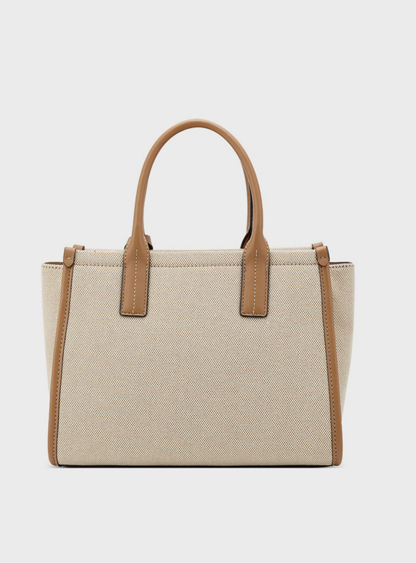 Nine West Textured Double Handle Satchel Bag with Zipper Closure and Detachable Strap-women-bagsandwallets-handbags-image-2