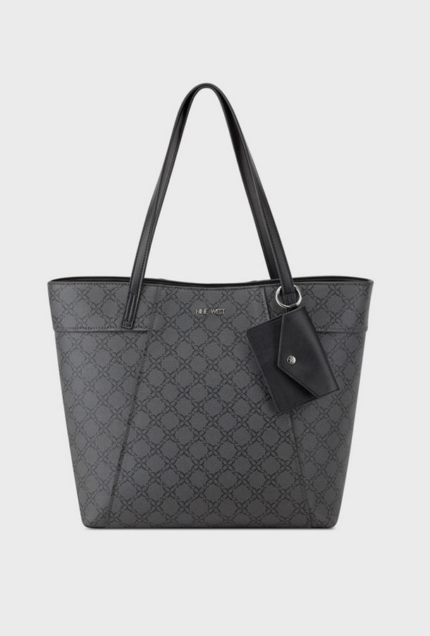 Nine West Printed Top Handle Tote Bag with Magnetic Closure-women-image-1