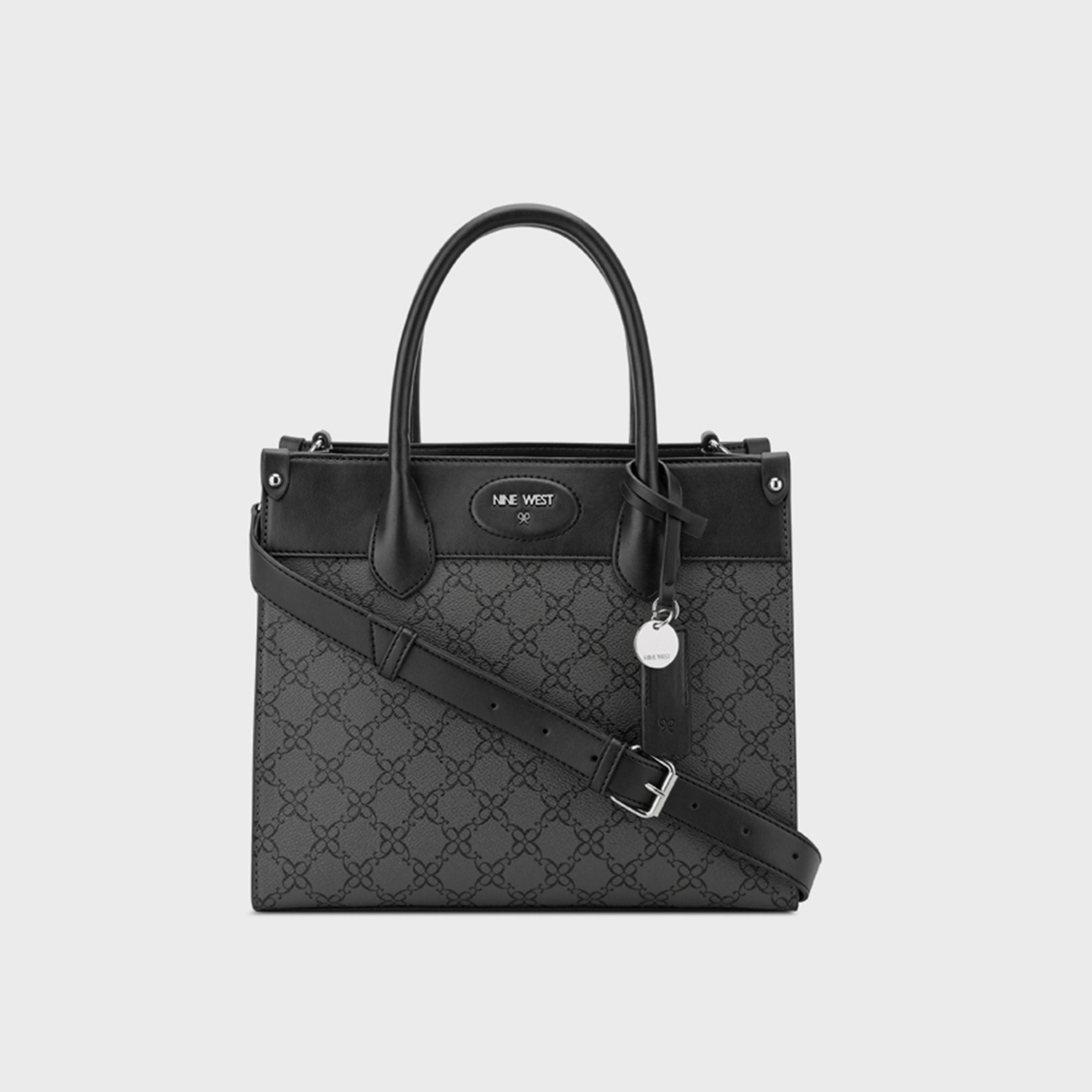 حقيبة ساتشيل بمقبض مزدوج من ناين ويست-women-bagsandwallets-handbags-image-1