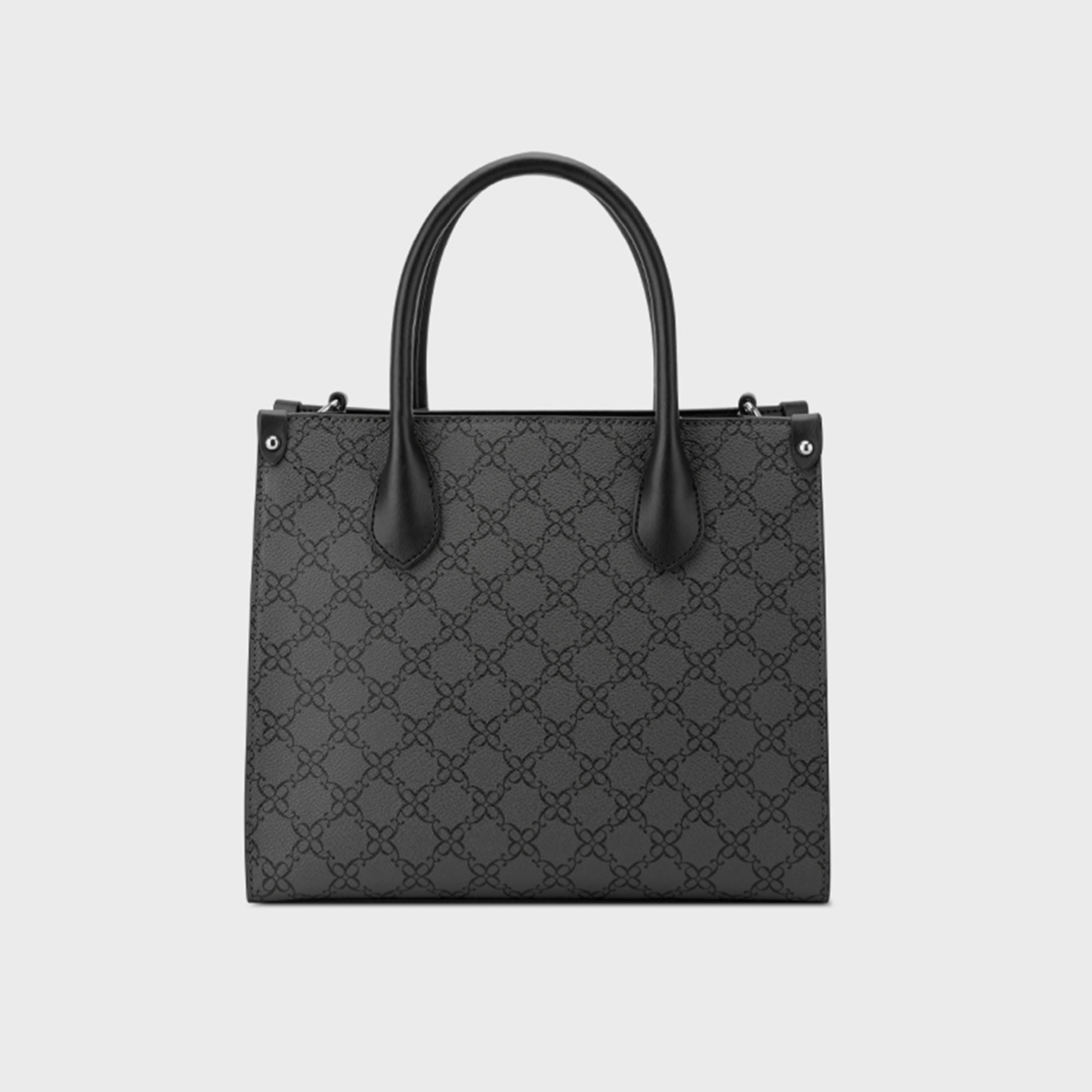Nine West Printed Double Handle Satchel Bag with Zipper Closure and Detachable Strap-women-bagsandwallets-handbags-image-2