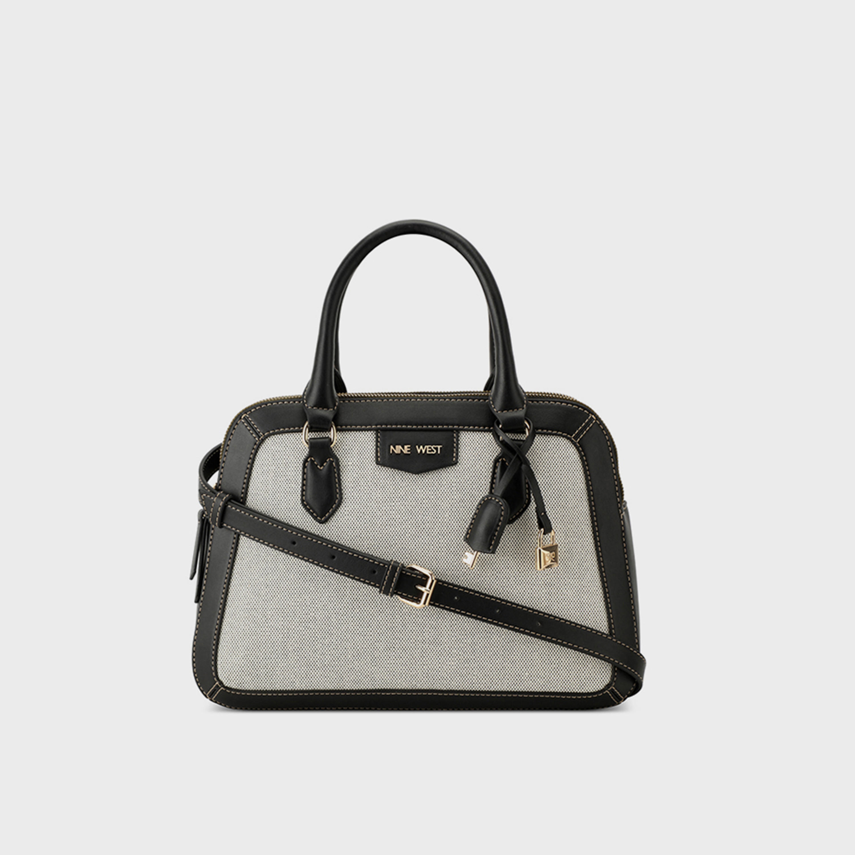 حقيبة ساتشيل بمقبض مزدوج من ناين ويست-women-bagsandwallets-handbags-image-1