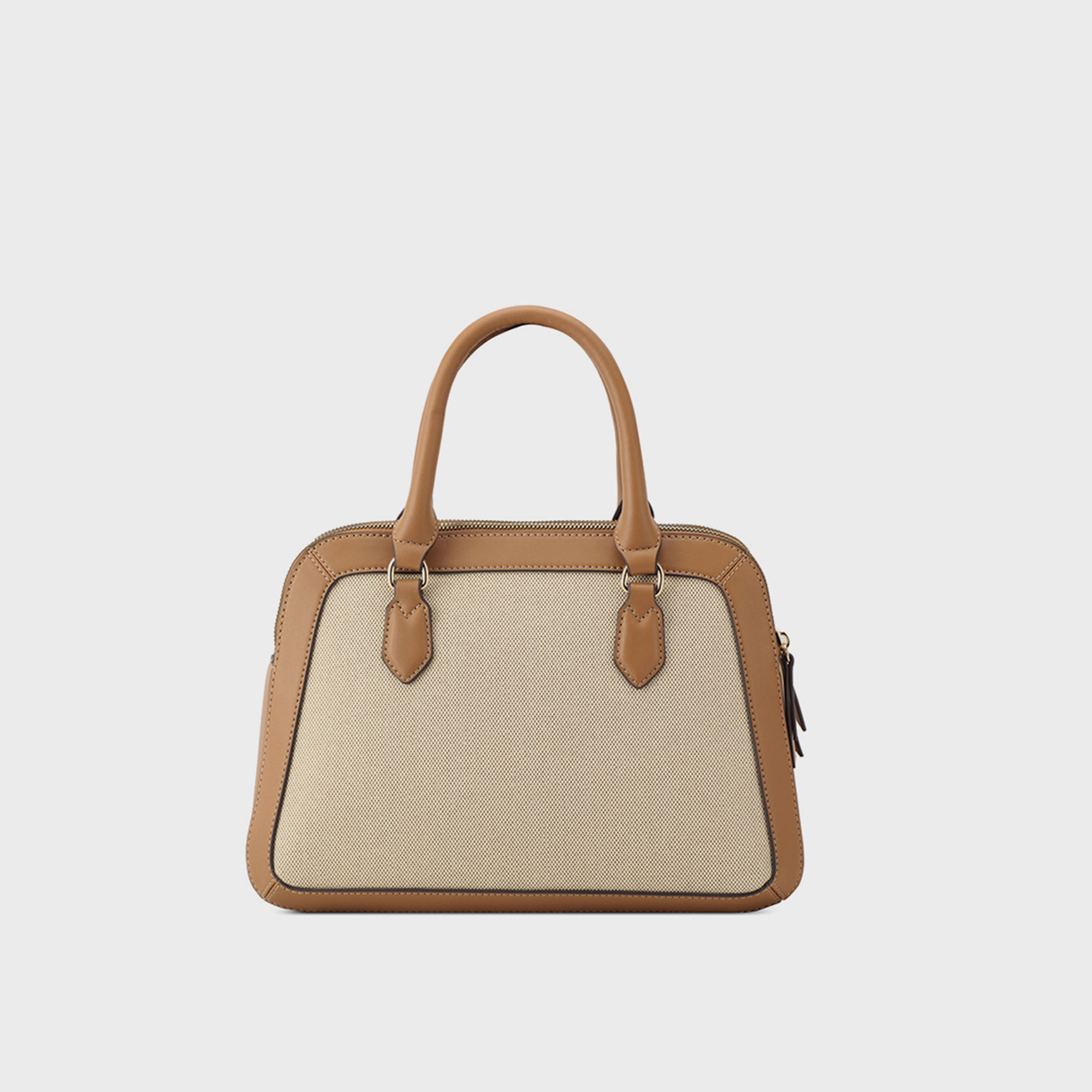 Nine West Color Block Double Handle Satchel Bag with Zipper Closure and Detachable Strap-women-bagsandwallets-handbags-image-2