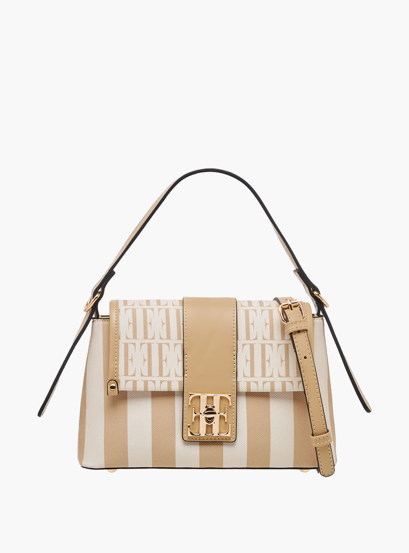 شنطة ساتشيل بطبعات مونوجرام وحزام قابل للتعديل من إيل-women-bagsandwallets-handbags-image-1