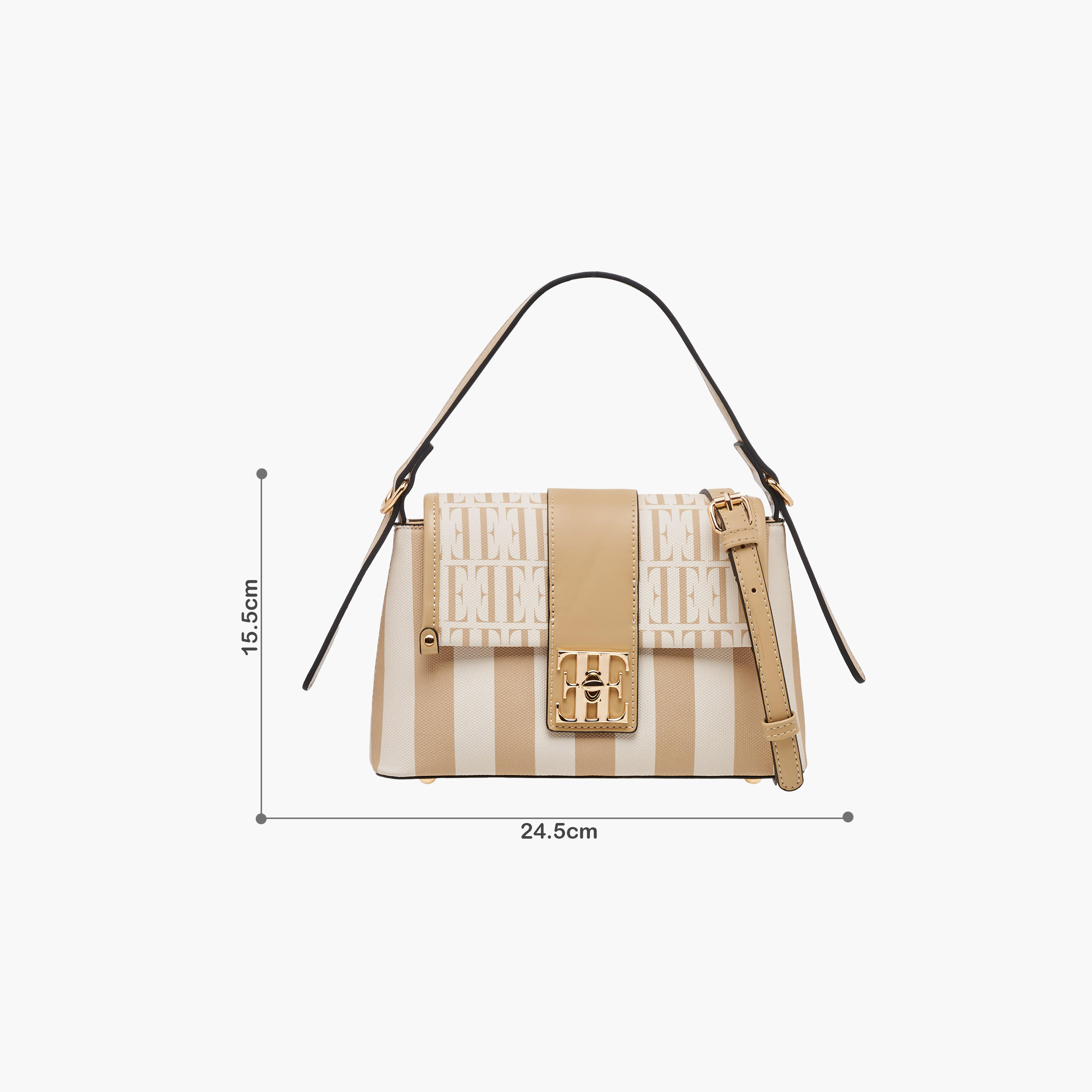 شنطة ساتشيل بطبعات مونوجرام وحزام قابل للتعديل من إيل-women-bagsandwallets-handbags-image-2