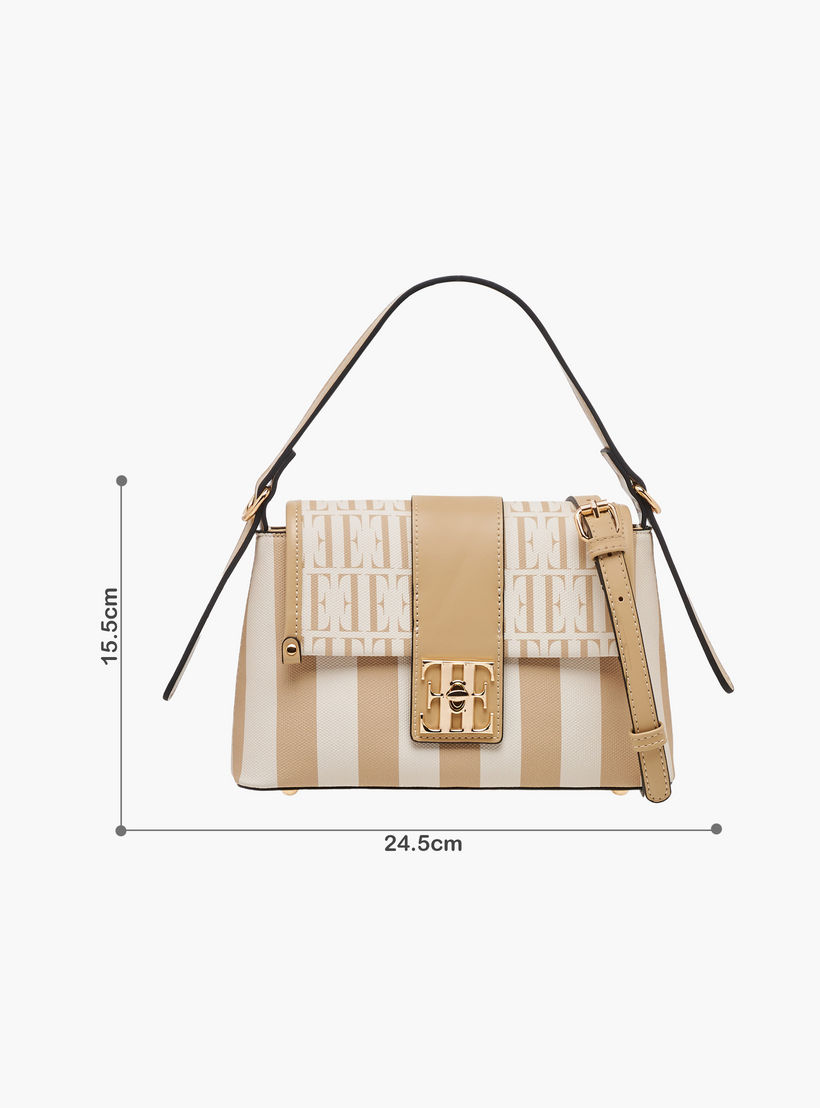شنطة ساتشيل بطبعات مونوجرام وحزام قابل للتعديل من إيل-women-bagsandwallets-handbags-image-2