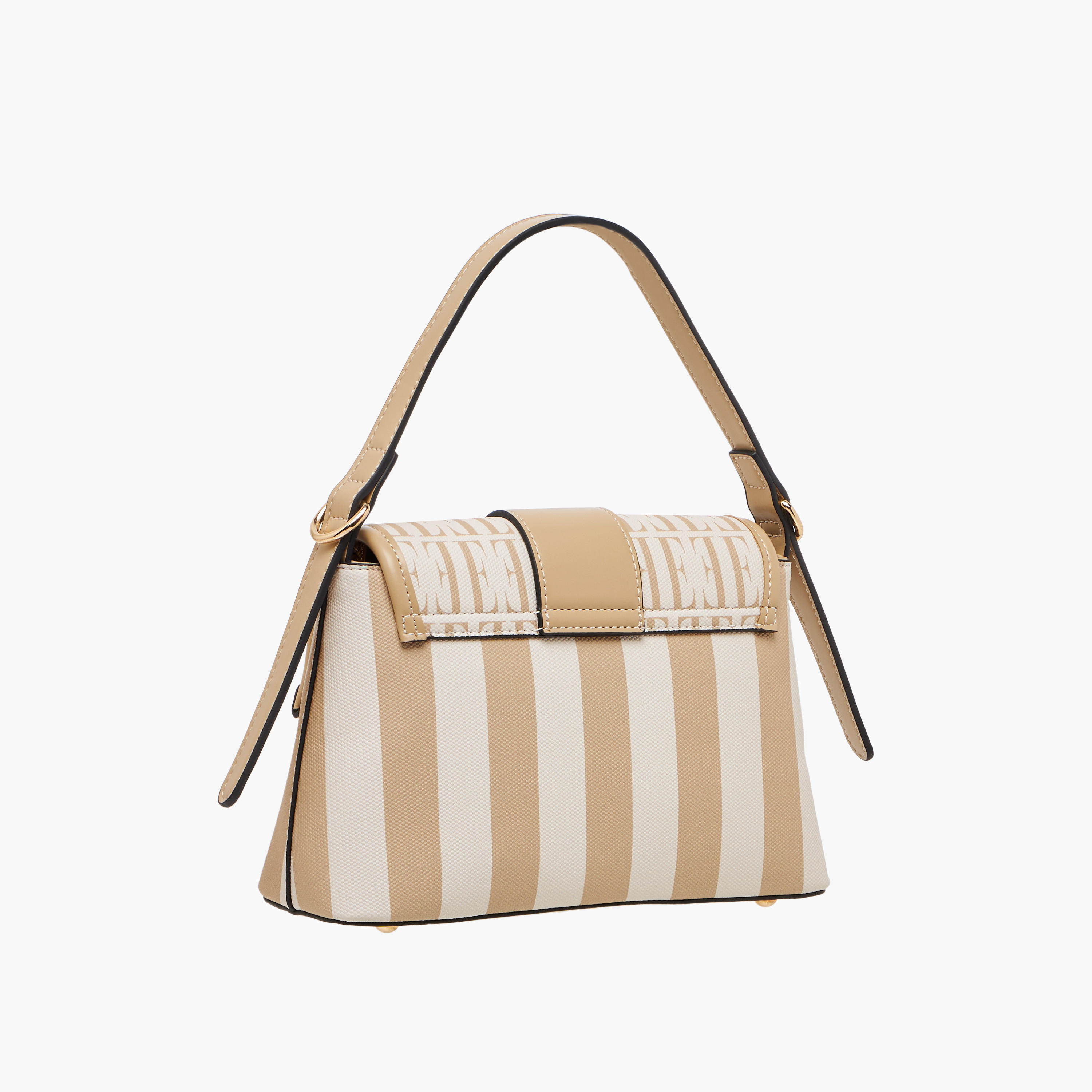 Elle Monogram Print Satchel Bag with Adjustable Strap-women-bagsandwallets-handbags-image-5
