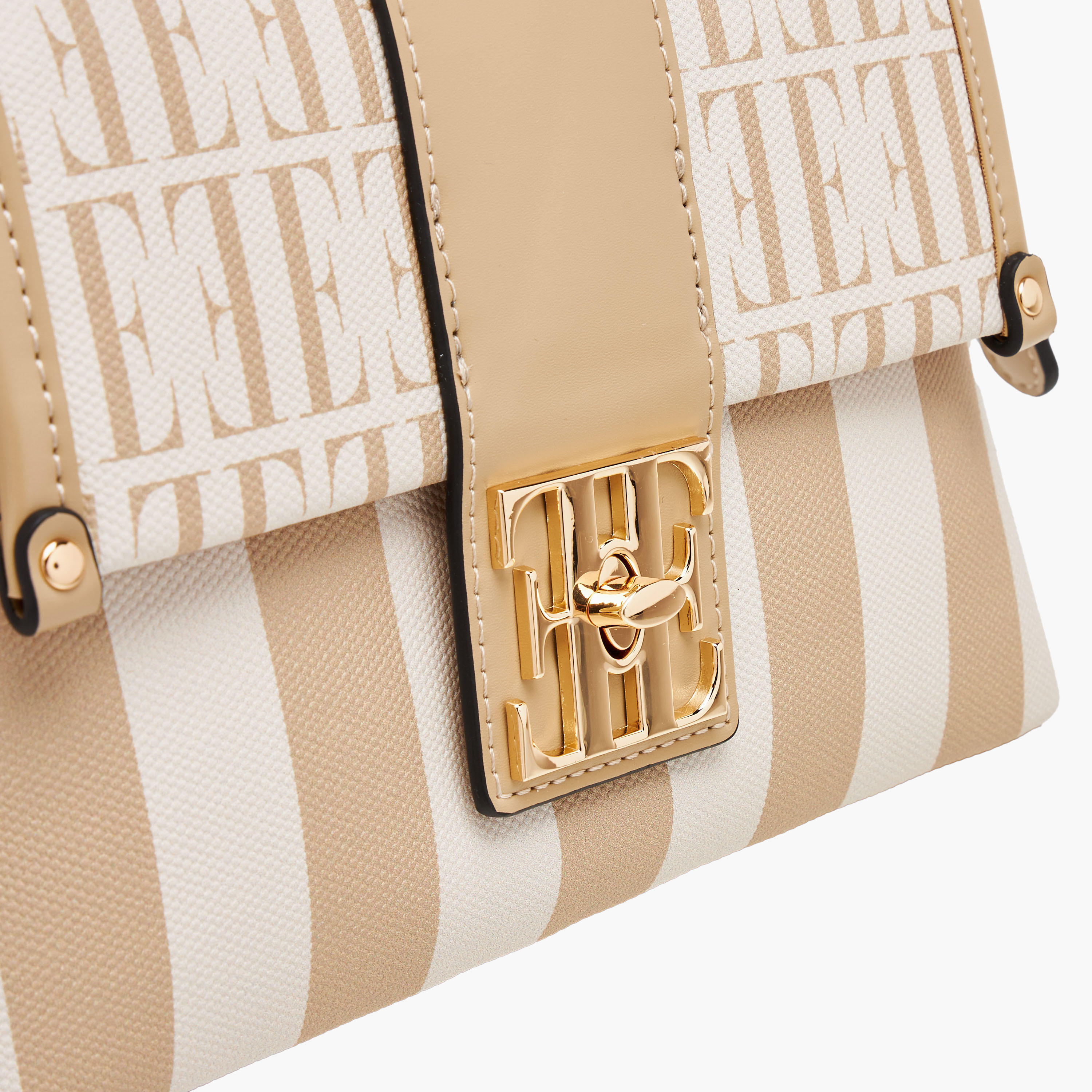 Elle Monogram Print Satchel Bag with Adjustable Strap-women-bagsandwallets-handbags-image-6