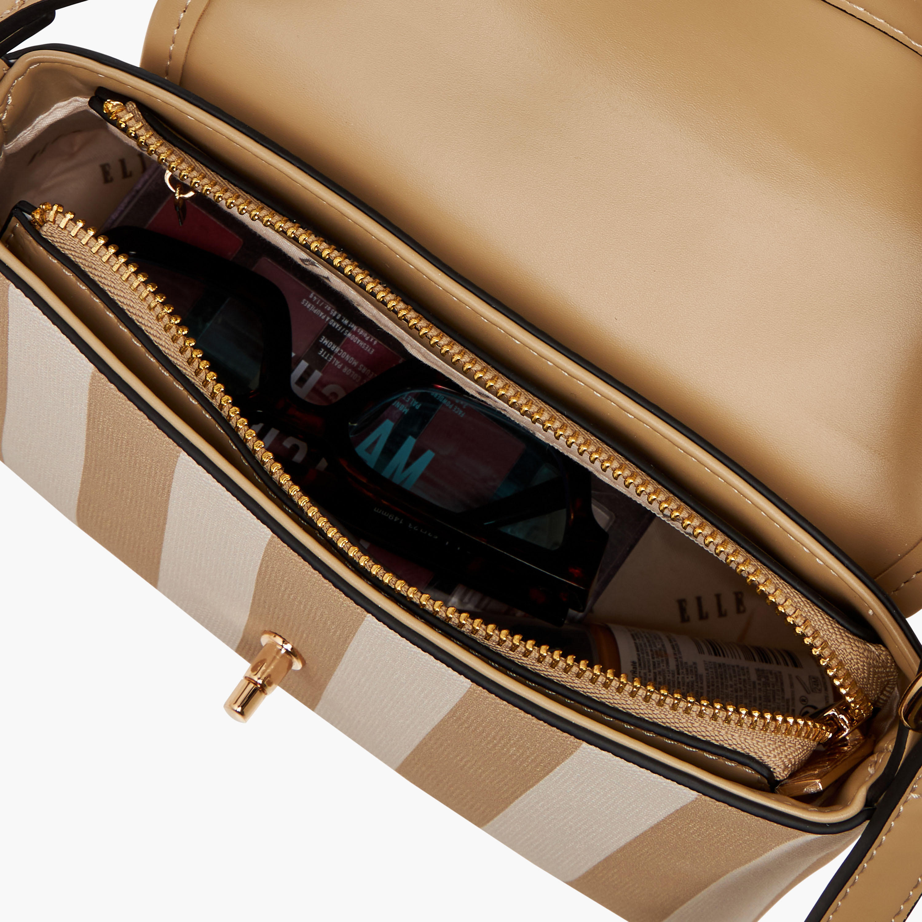 شنطة ساتشيل بطبعات مونوجرام وحزام قابل للتعديل من إيل-women-bagsandwallets-handbags-image-10