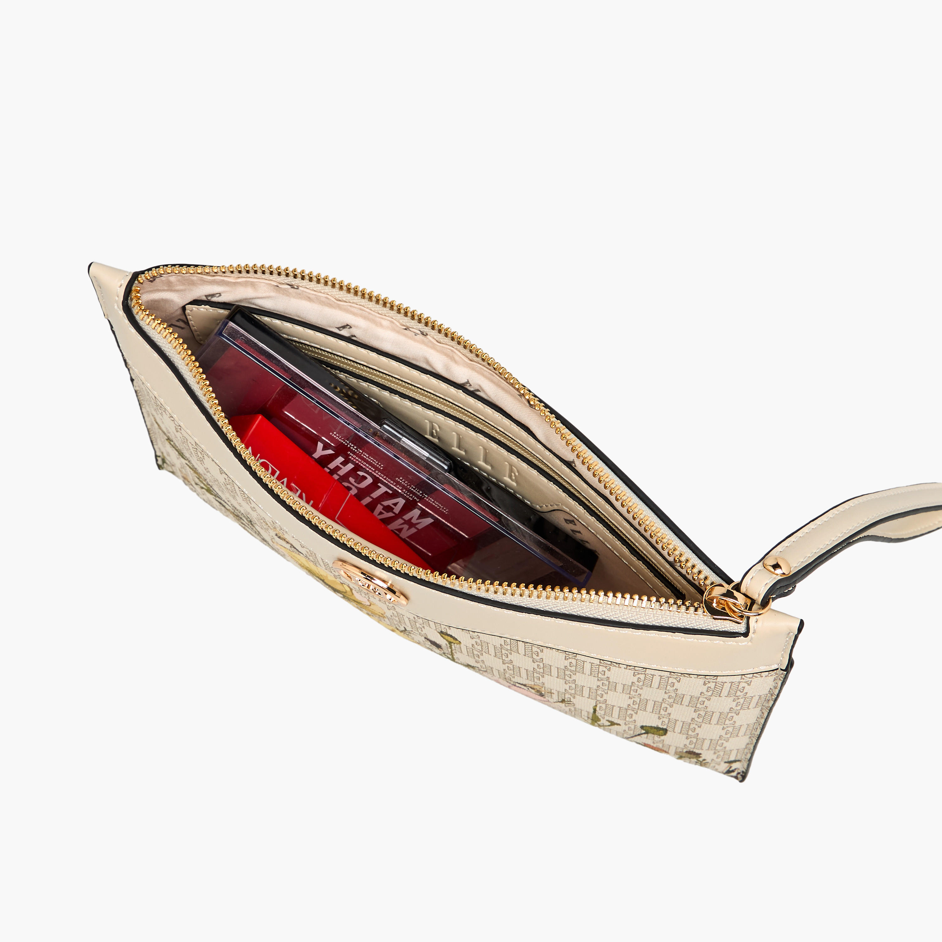 شنطة كلاتش بسحاب إغلاق وطبعات مونوجرام من إيل-women-bagsandwallets-handbags-image-6