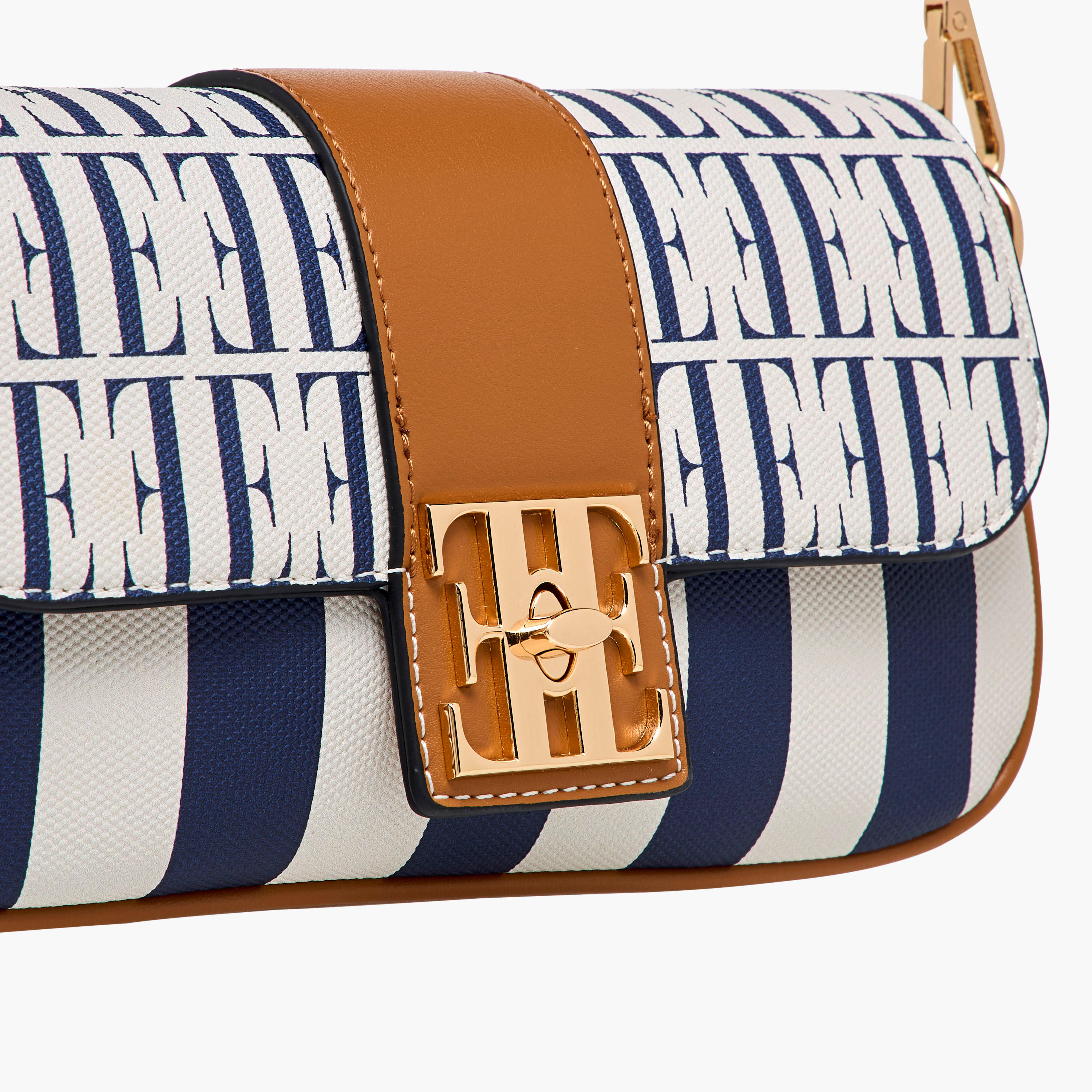 Elle Monogram Print Crossbody Bag with Chain Strap and Twist Lock Closure-women-bagsandwallets-handbags-image-6