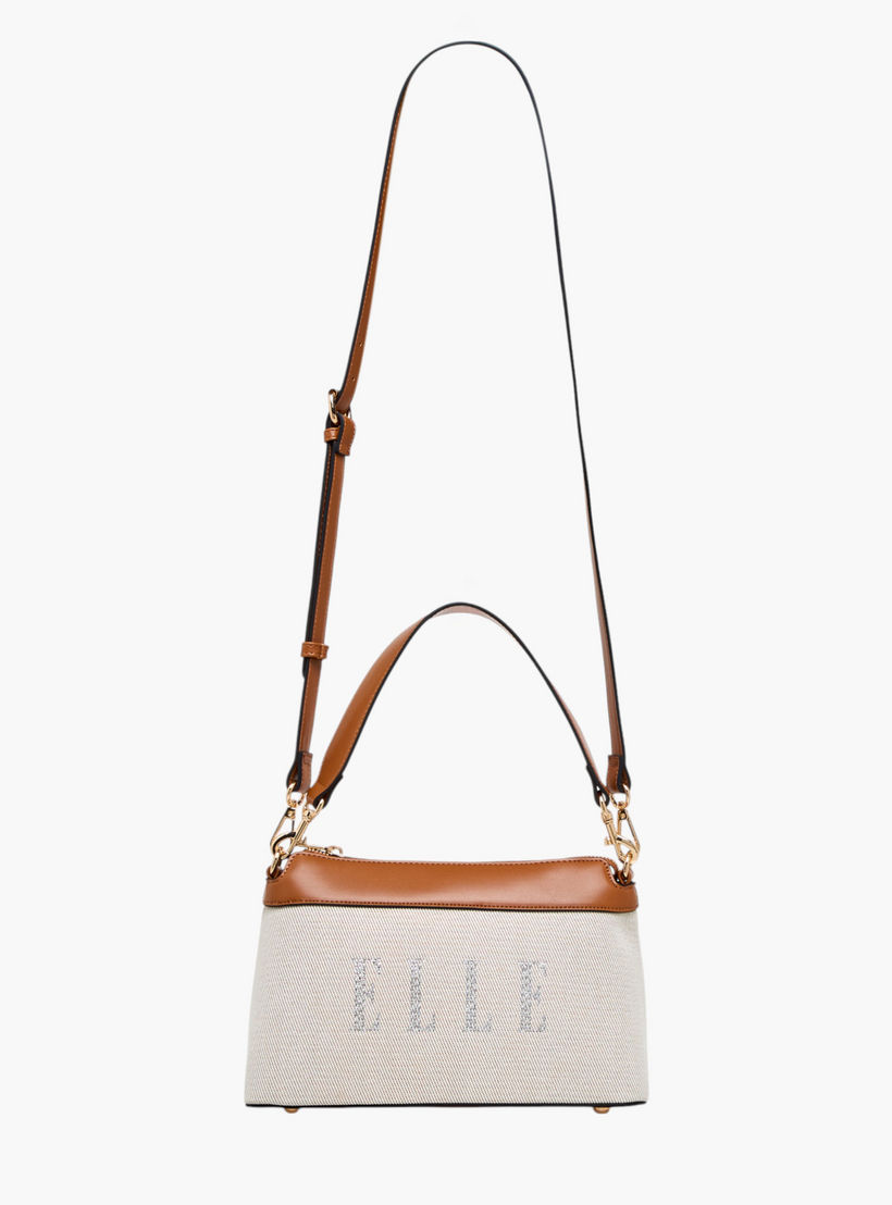 شنطة كروس بودي بتفاصيل شعار وحزام قابل للتعديل وسحاب إغلاق من إيل-women-bagsandwallets-handbags-image-4