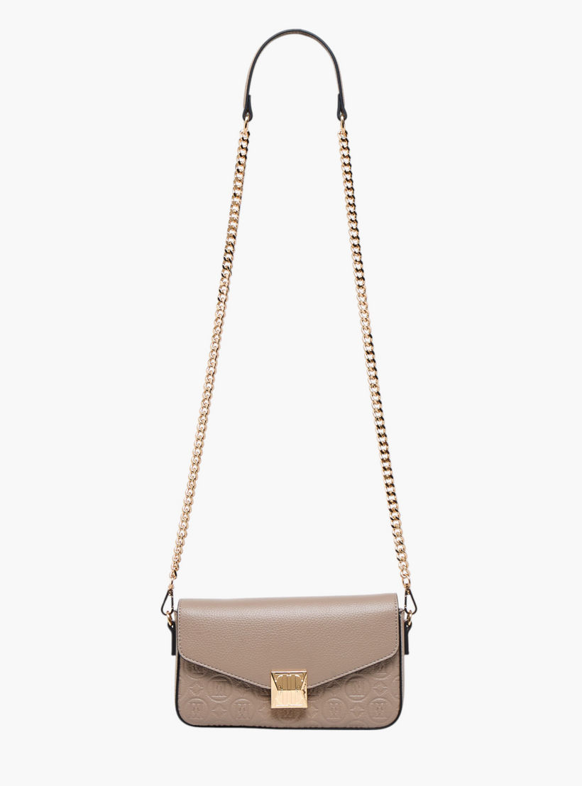 شنطة كروس بودي بنقوش مونوجرام وحزلم سلسلة قابل للفصل وطية إغلاق من إيل-women-bagsandwallets-handbags-image-3