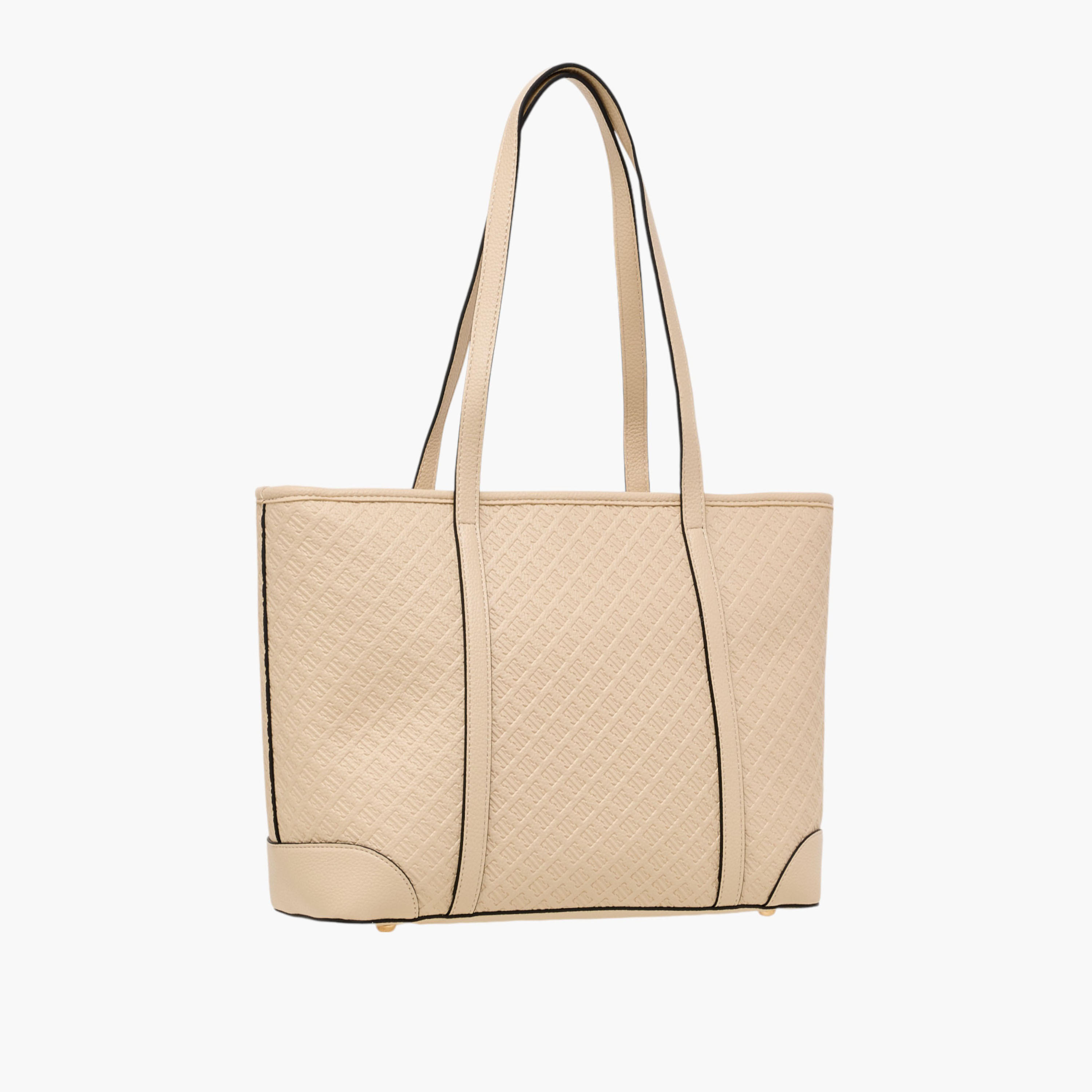 Elle Monogram Embossed Tote Bag with Zip Closure-women-bagsandwallets-handbags-image-5