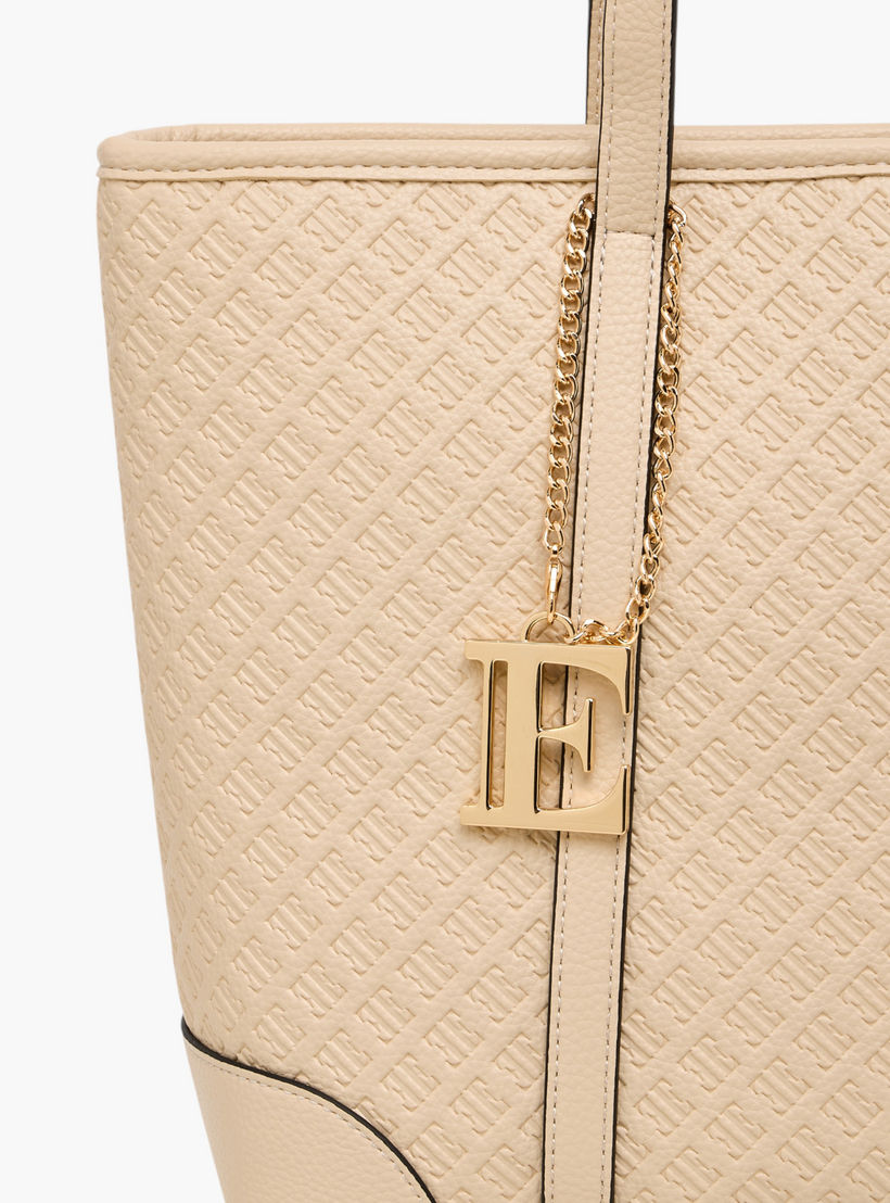 Elle Monogram Embossed Tote Bag with Zip Closure-women-bagsandwallets-handbags-image-6