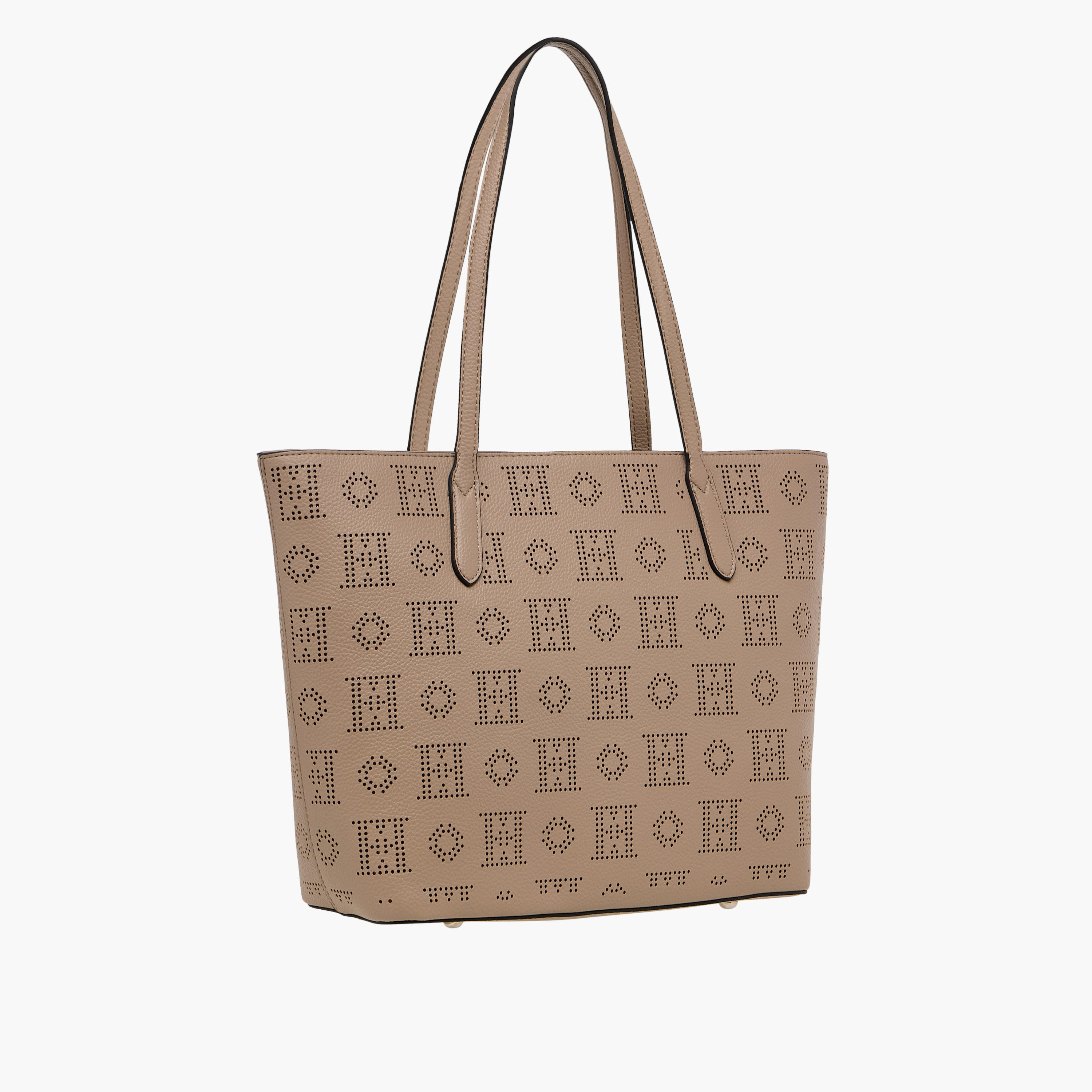 Elle Laser Cut Tote Bag with Double Handle and Zip Closure-women-bagsandwallets-handbags-image-4