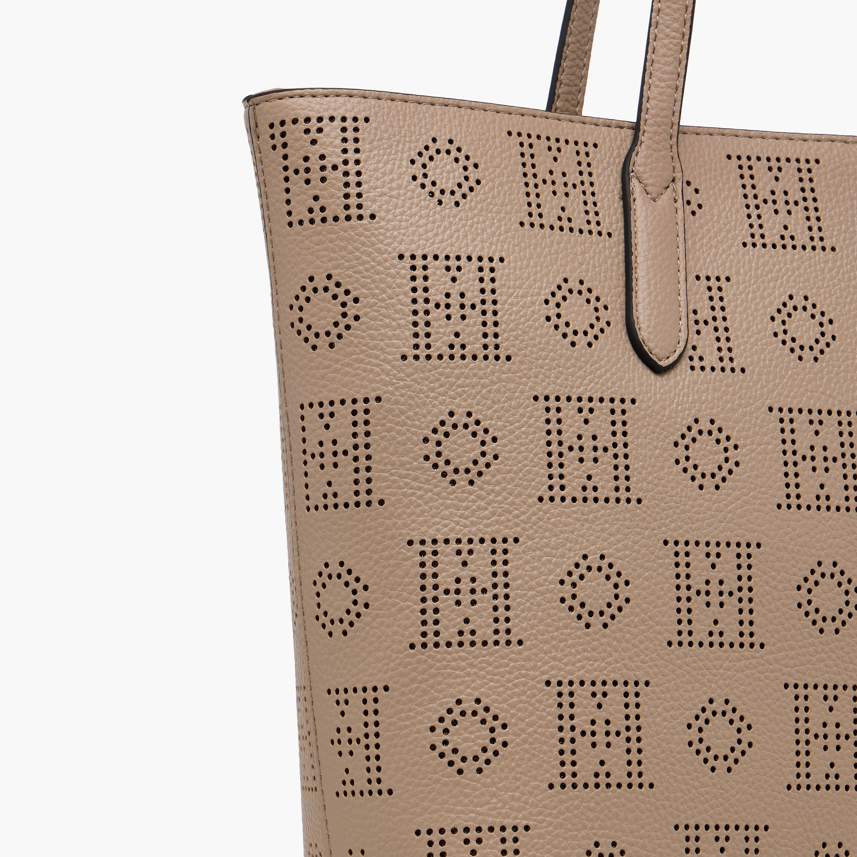 Elle Laser Cut Tote Bag with Double Handle and Zip Closure-women-bagsandwallets-handbags-image-6