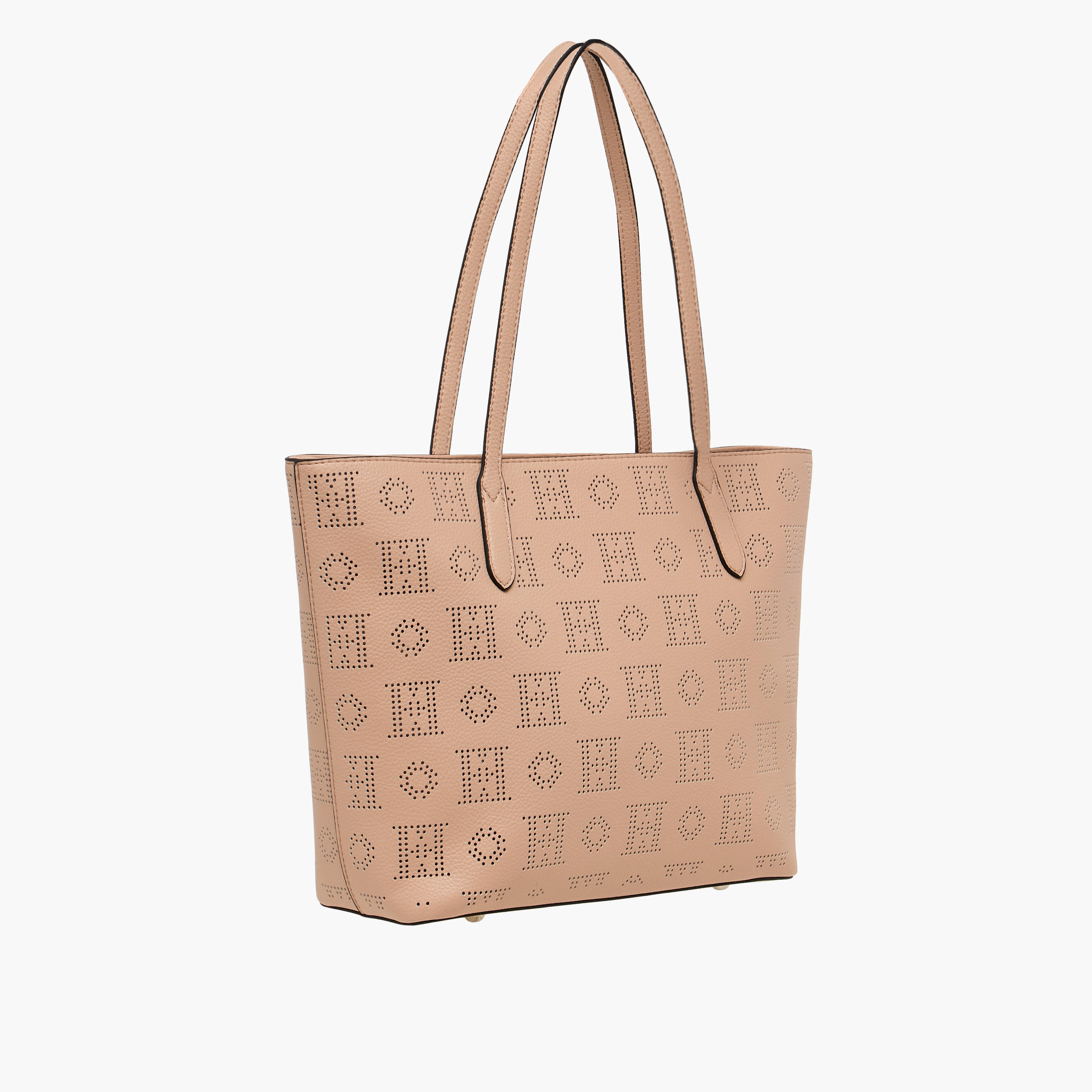 Elle Laser Cut Tote Bag with Double Handle and Zip Closure-women-bagsandwallets-handbags-image-4