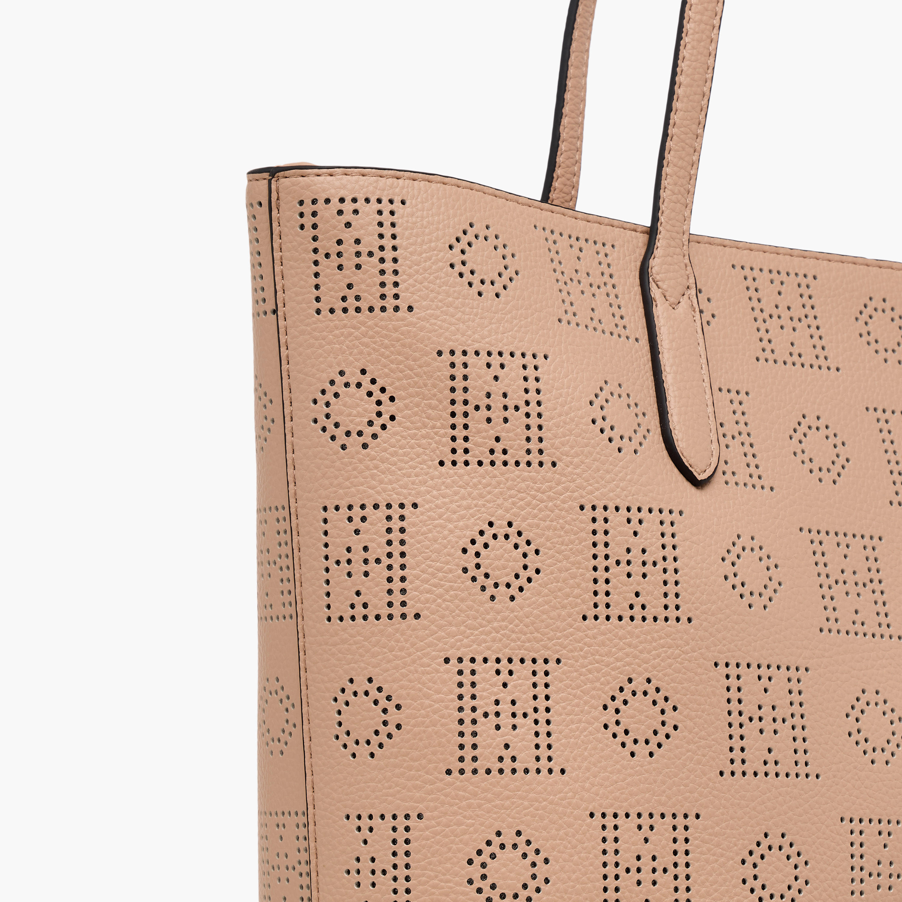Elle Laser Cut Tote Bag with Double Handle and Zip Closure-women-bagsandwallets-handbags-image-5