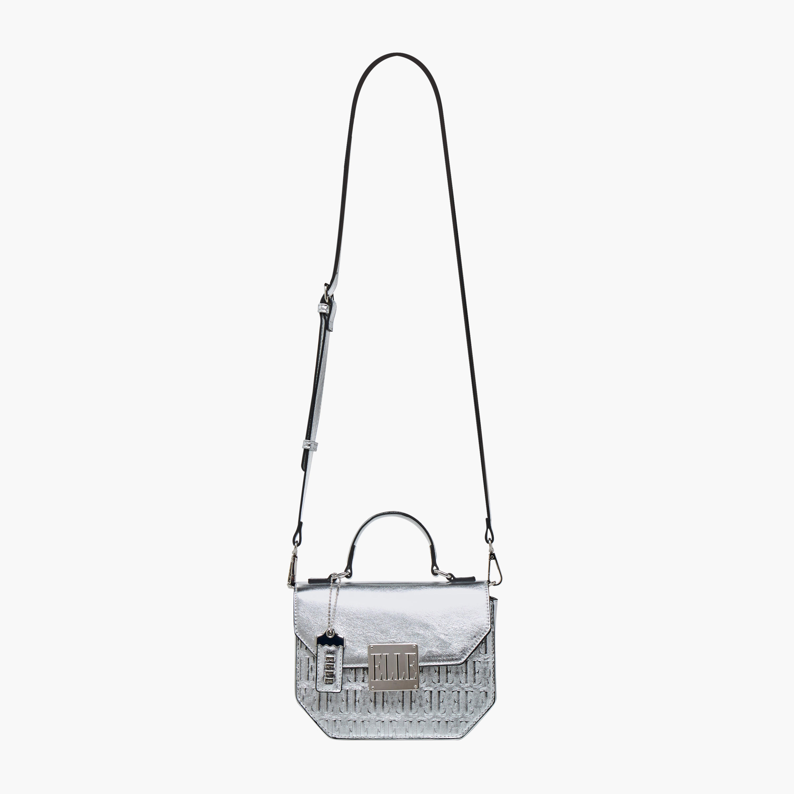 شنطة ساتشيل بمقبض وزر إغلاق ونقوش مونوجرام من إيل-women-bagsandwallets-handbags-image-3