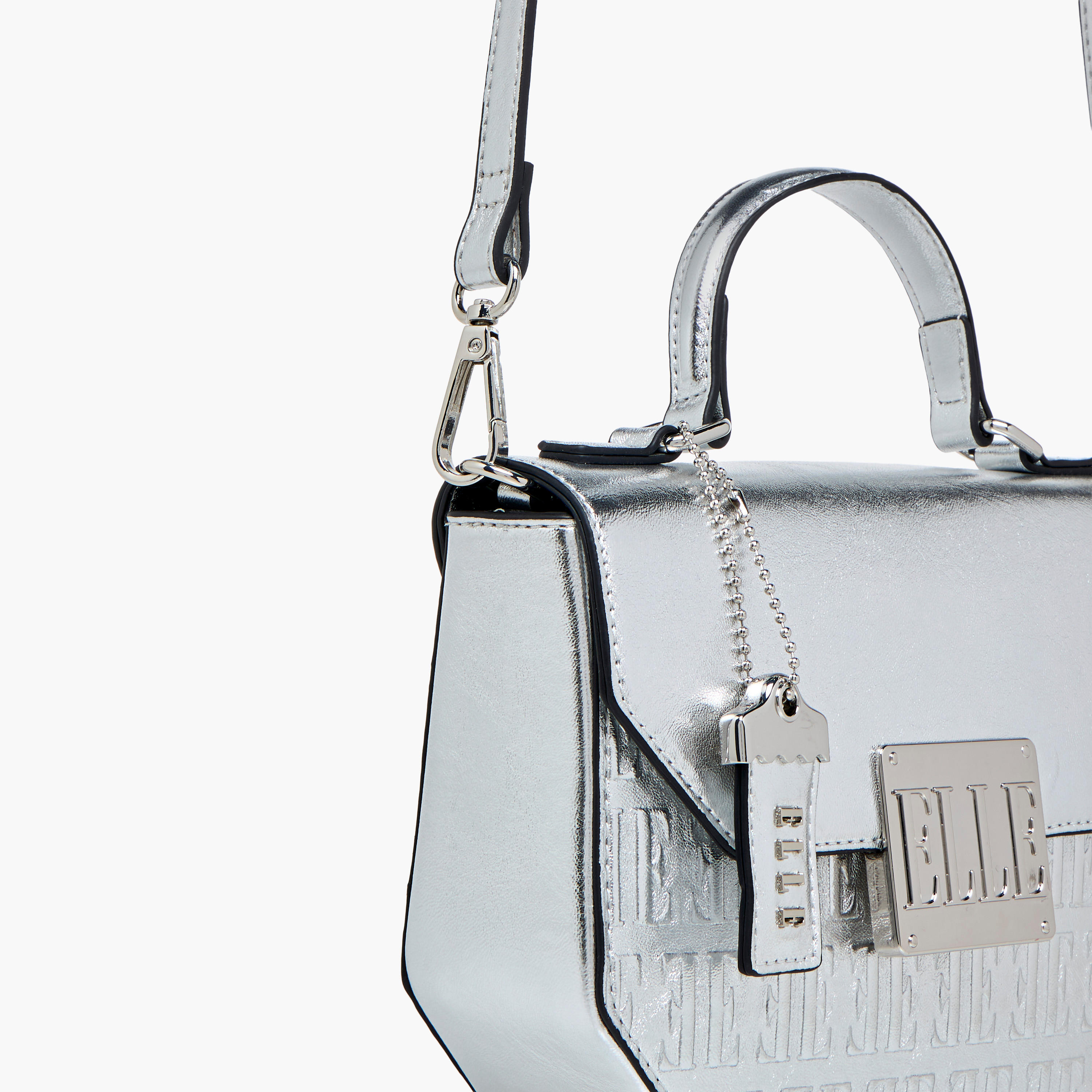 شنطة ساتشيل بمقبض وزر إغلاق ونقوش مونوجرام من إيل-women-bagsandwallets-handbags-image-6