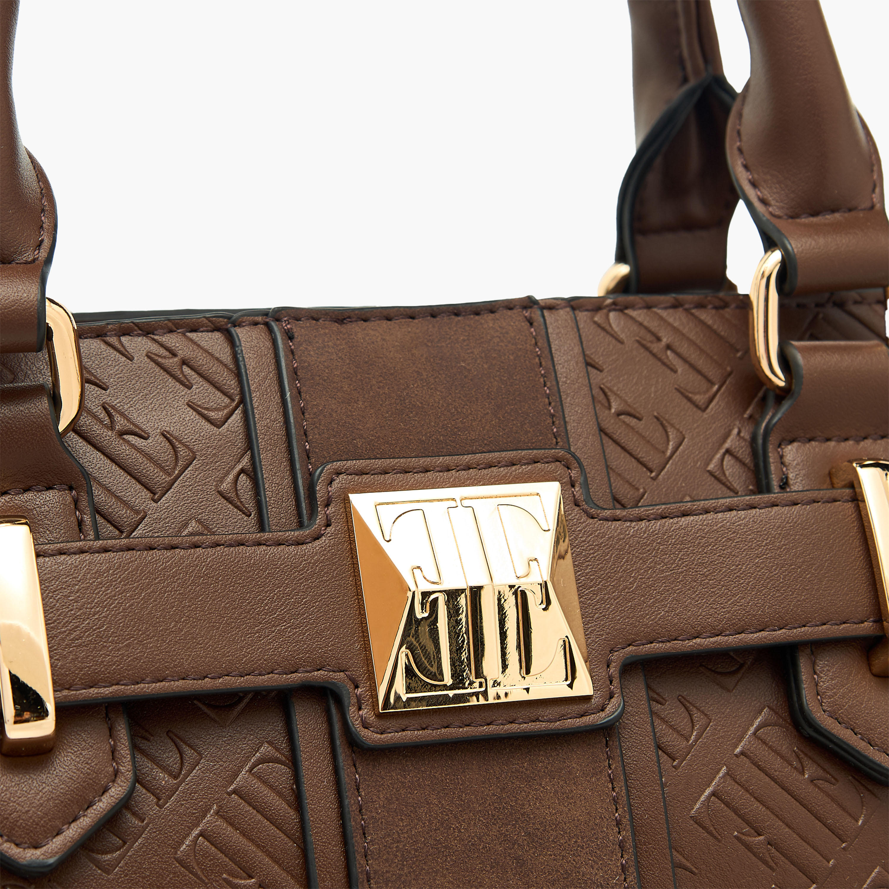 شنطة توتي بحزام قابل للفصل وسحاب إغلاق ونقوش مونوجرام من إيل-women-bagsandwallets-handbags-image-6