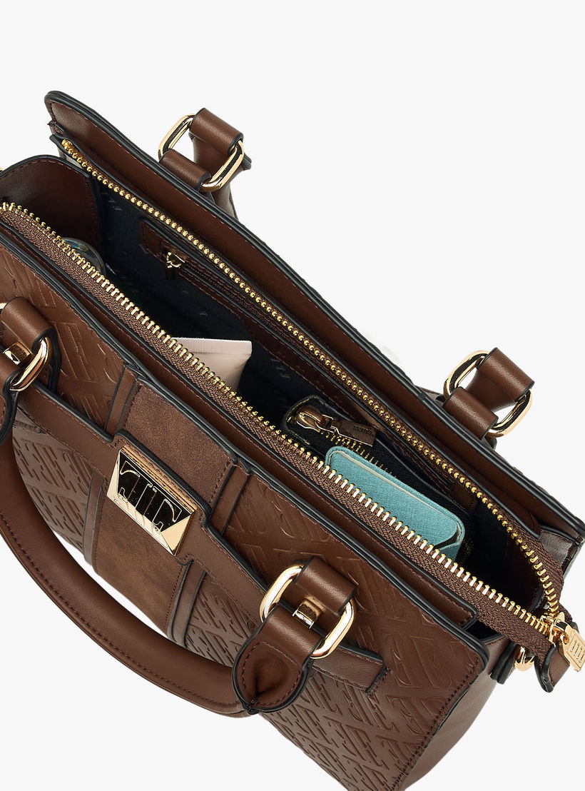 شنطة توتي بحزام قابل للفصل وسحاب إغلاق ونقوش مونوجرام من إيل-women-bagsandwallets-handbags-image-10