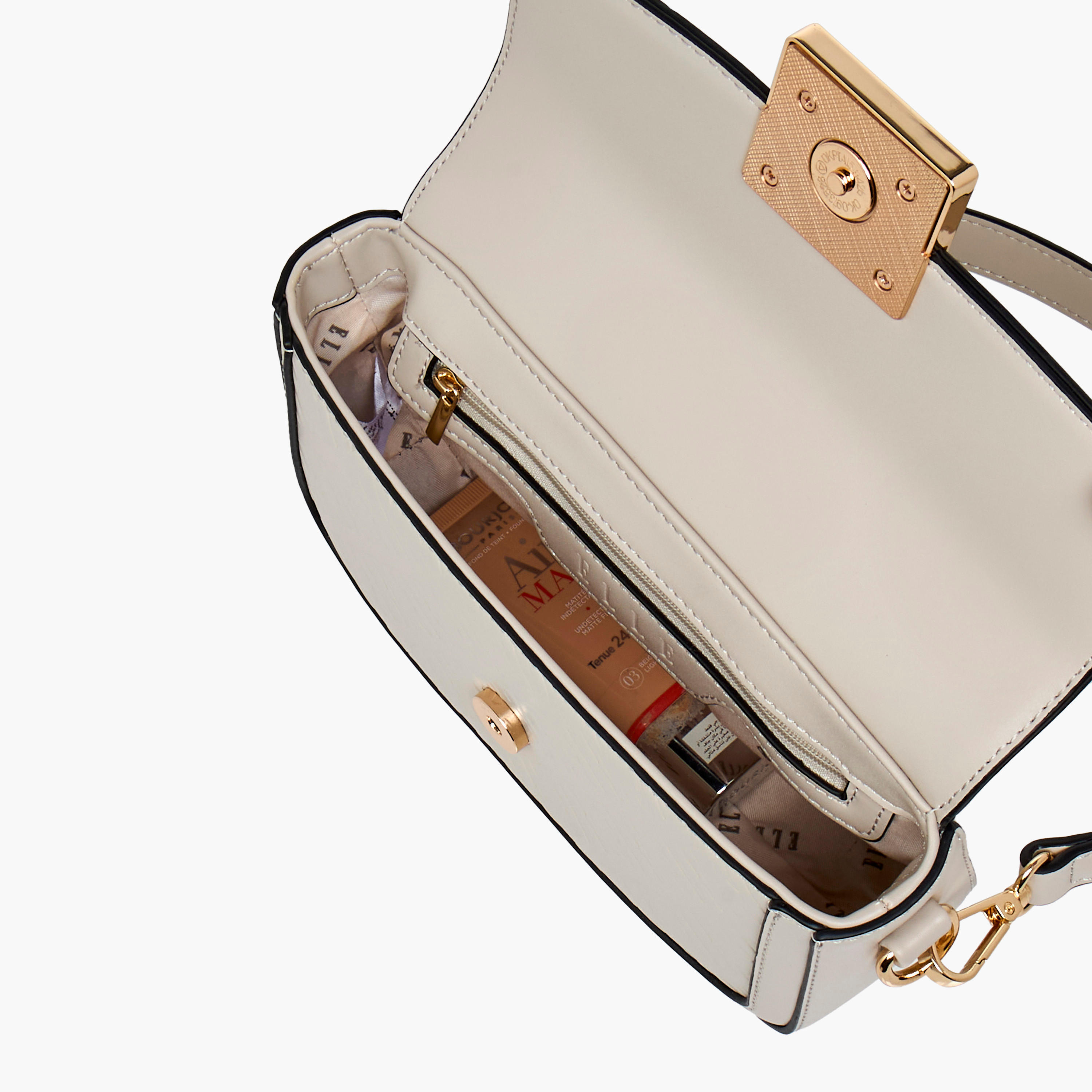 Elle Monogram Embossed Shoulder Bag with Detachable Chain Strap-women-bagsandwallets-handbags-image-10