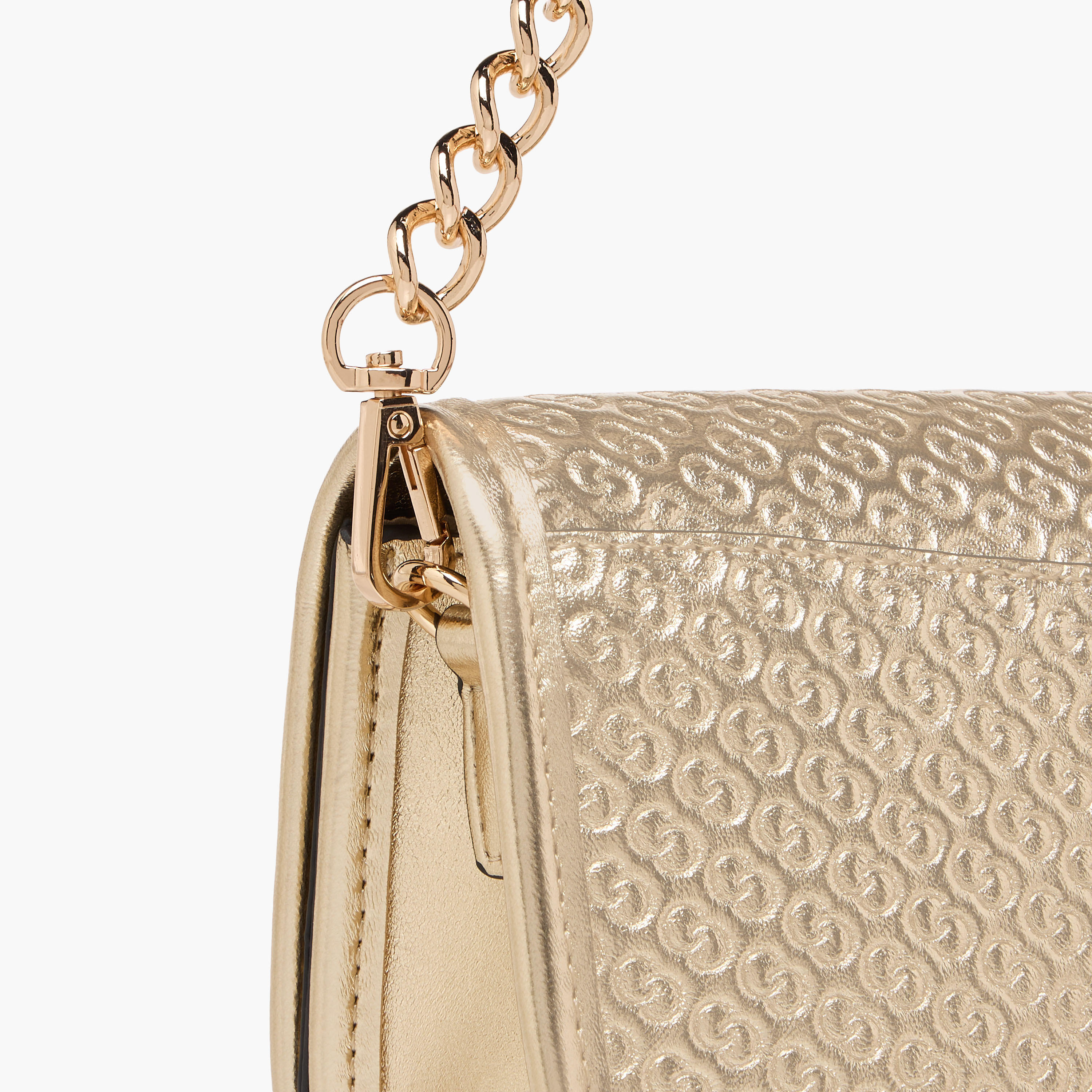Celeste Monogram Embossed Shoulder Bag with Chain Strap-women-bagsandwallets-handbags-image-7