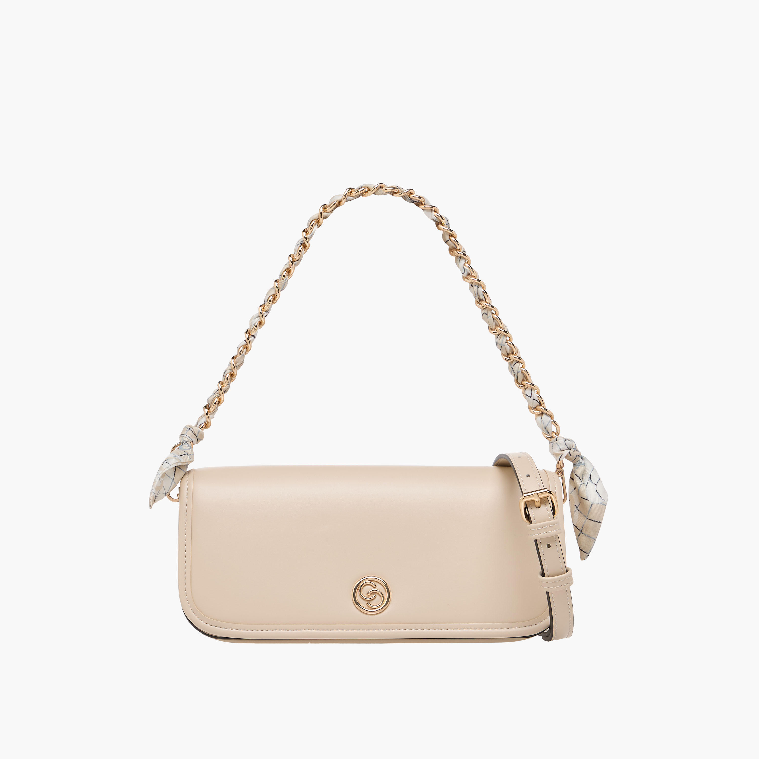Celeste Solid Crossbody Bag with Detachable Strap and Flap Closure-women-bagsandwallets-handbags-image-1