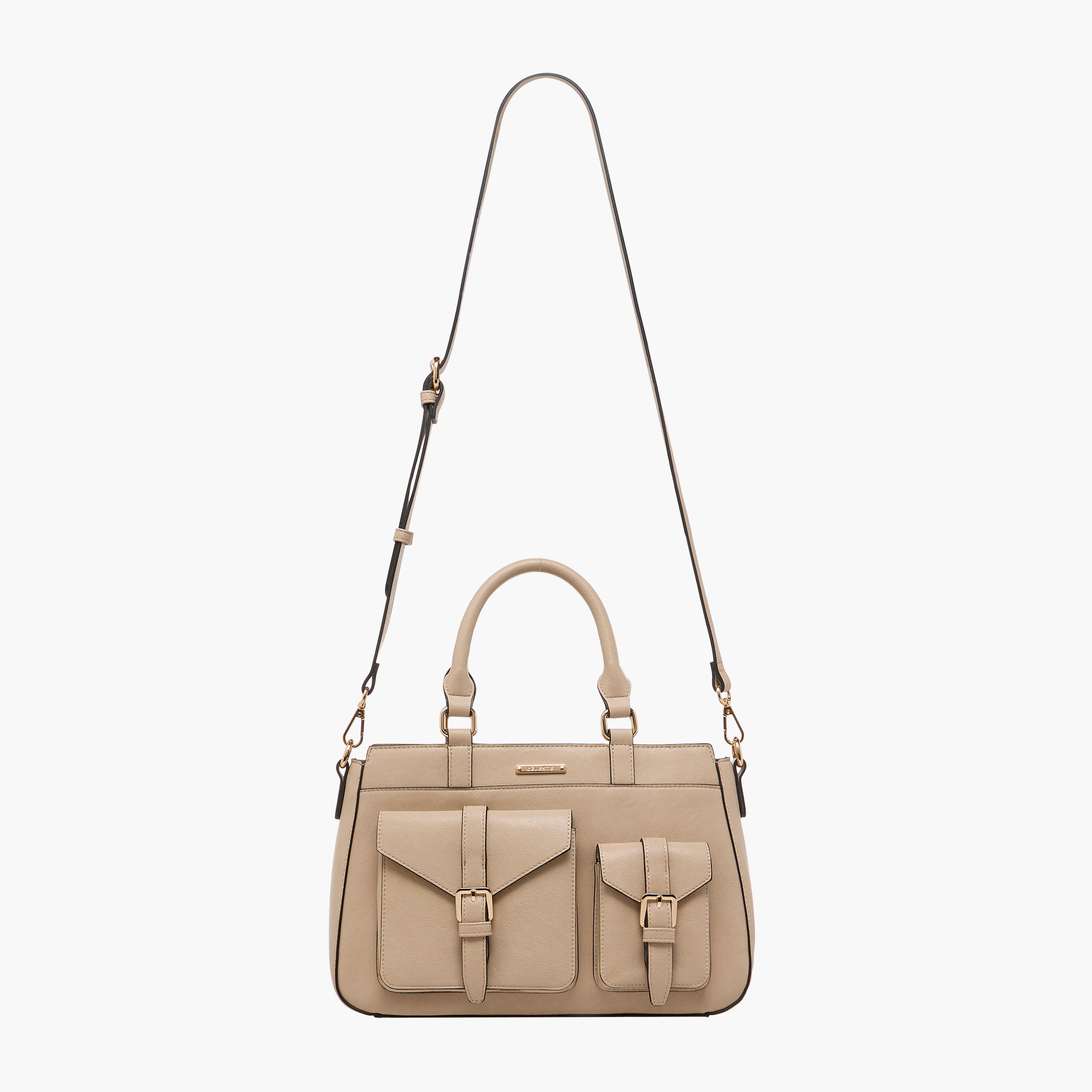 شنطة توتي سادة بحزام قابل للفصل وسحاب إغلاق من سيليست-women-bagsandwallets-handbags-image-4