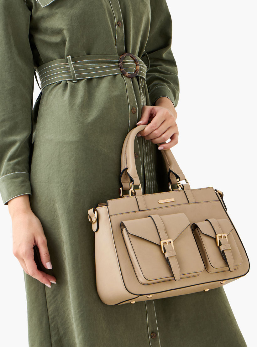 شنطة توتي سادة بحزام قابل للفصل وسحاب إغلاق من سيليست-women-bagsandwallets-handbags-image-9