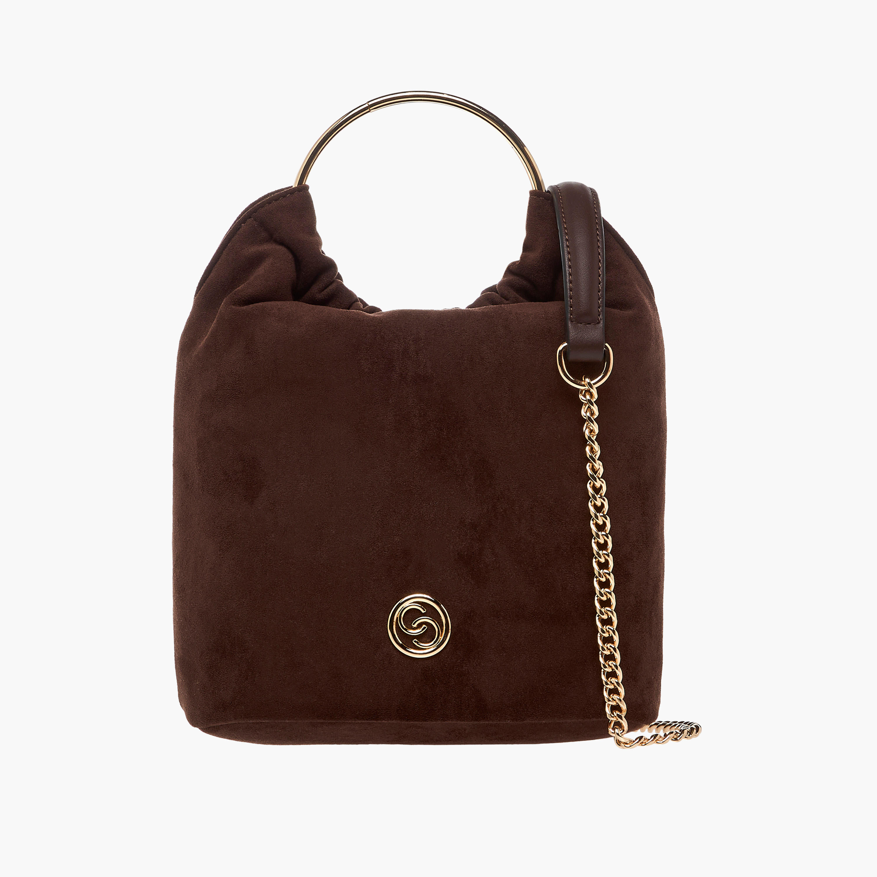 Celeste Solid Crossbody Bag with Detachable Chain Strap and Button Closure-women-bagsandwallets-handbags-image-1