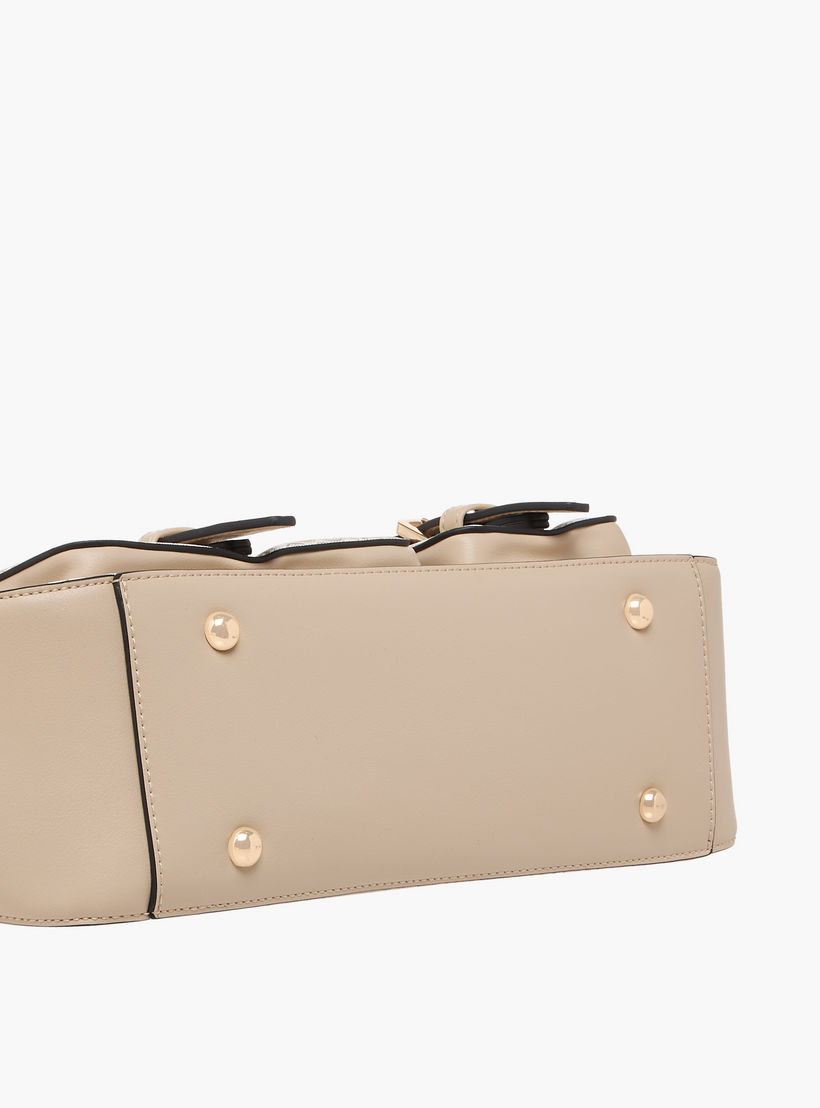 Celeste Monogram Print Tote Bag with Detachable Strap and Zip Closure-women-bagsandwallets-handbags-image-8