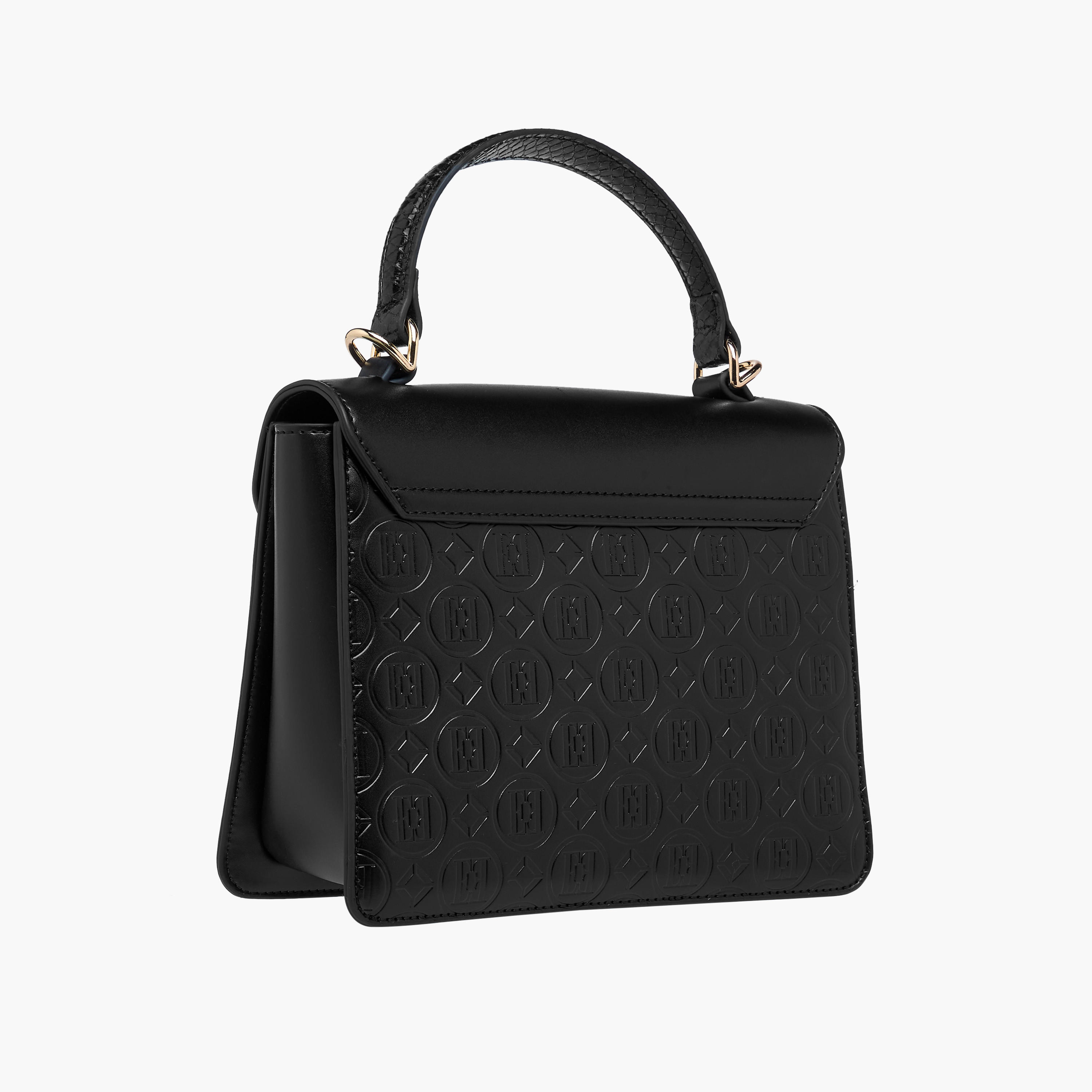 Elle Monogram Embossed Satchel Bag with Top Handle-women-bagsandwallets-handbags-image-4